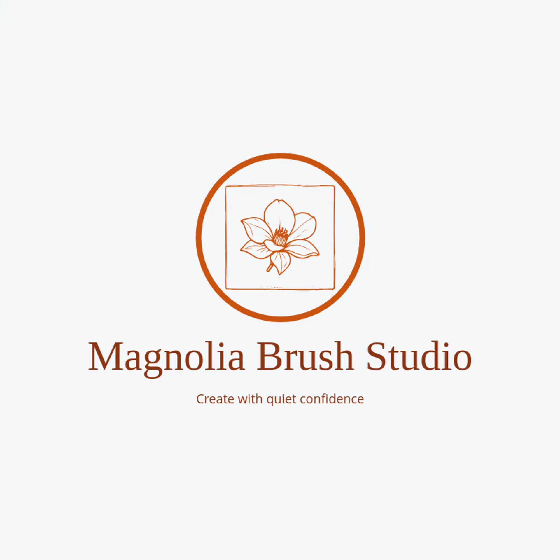 Magnolia Brush Studio logo for canvas
