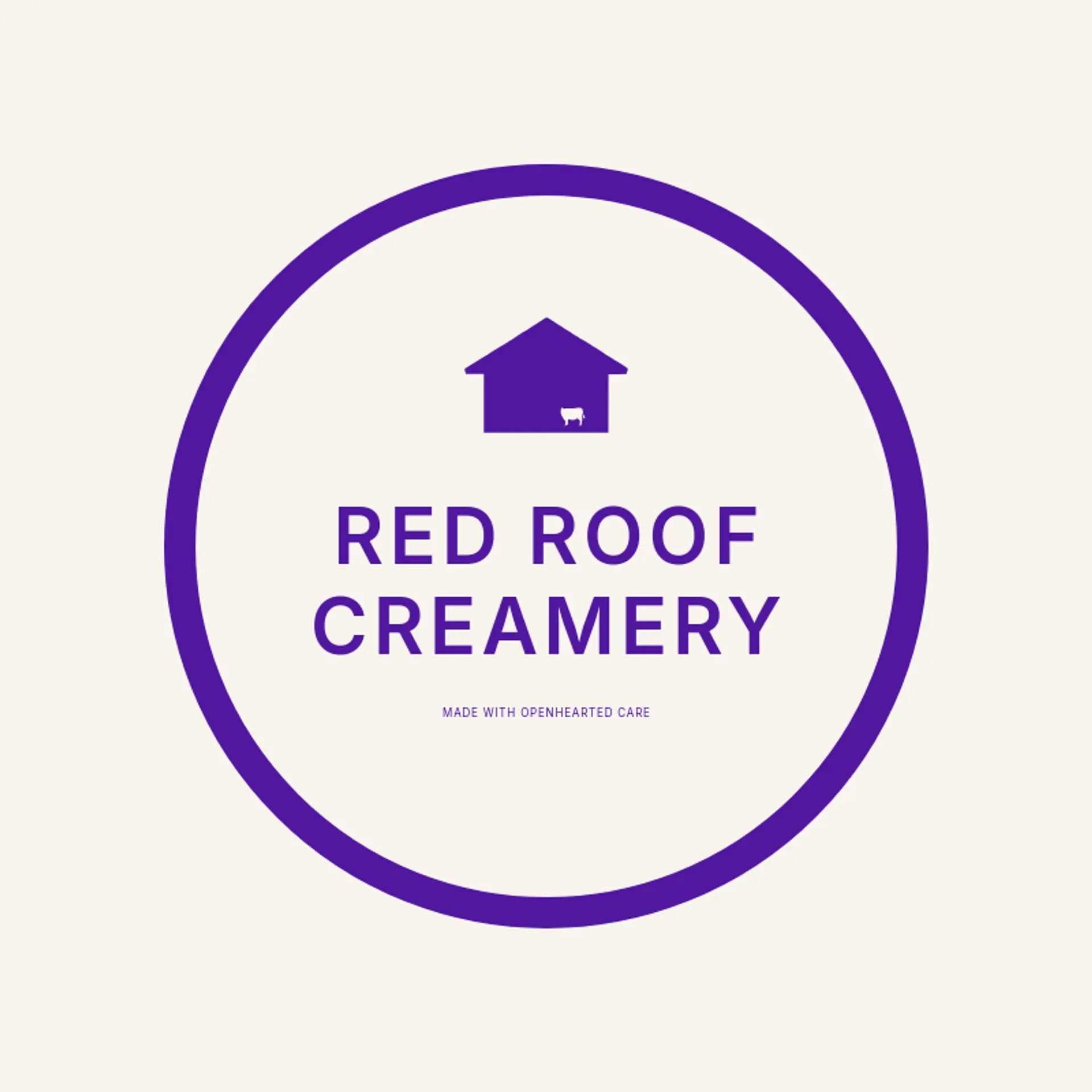 Red Roof Creamery logo for milk
