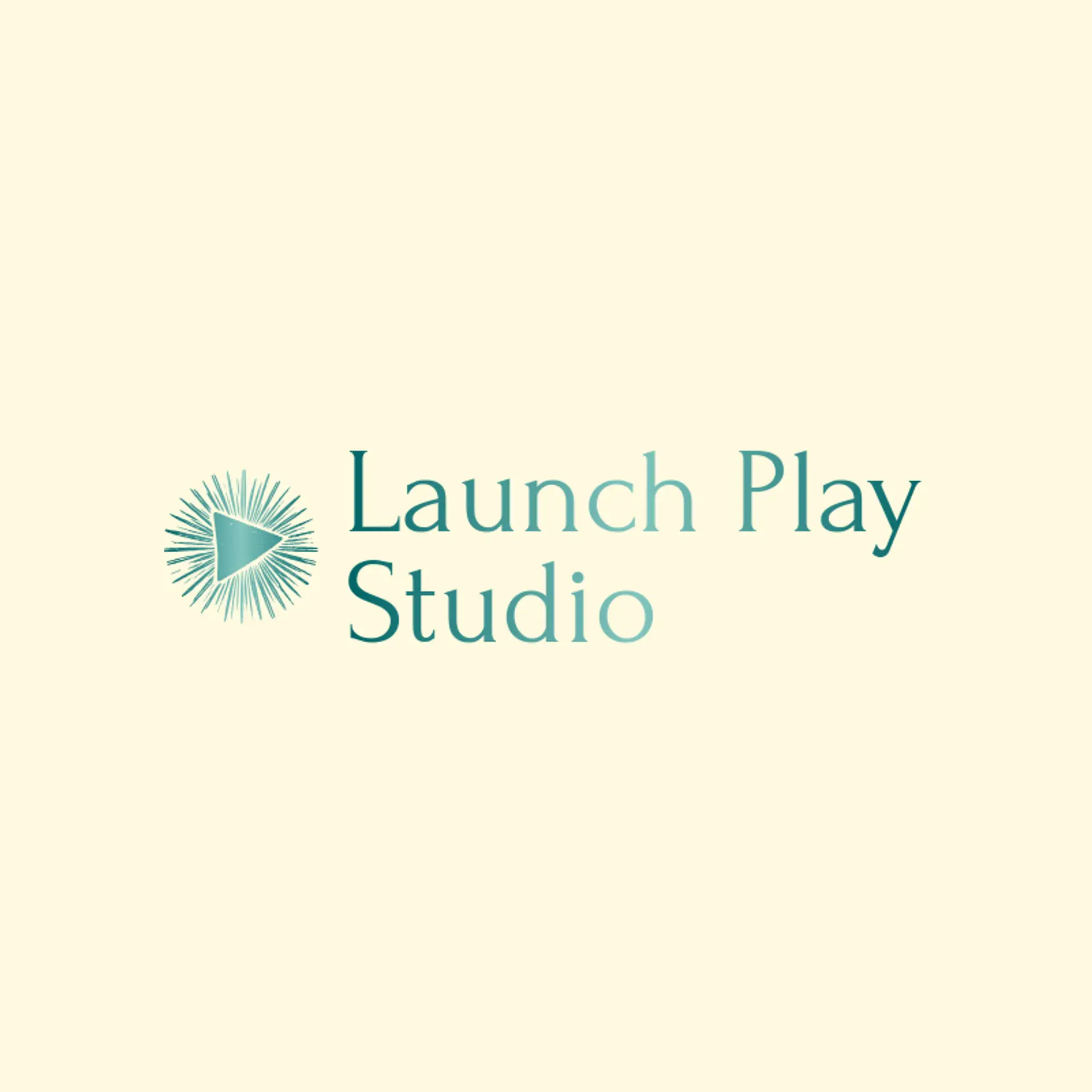 Launch Play Studio logo for social media
