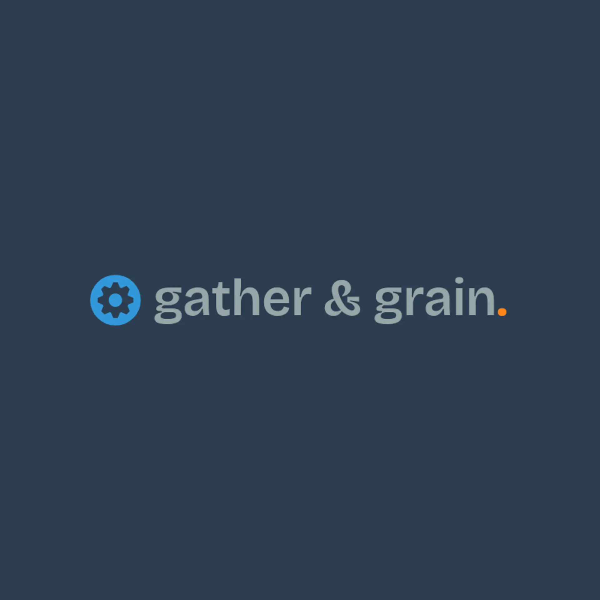 Gather & Grain logo for bar restaurant