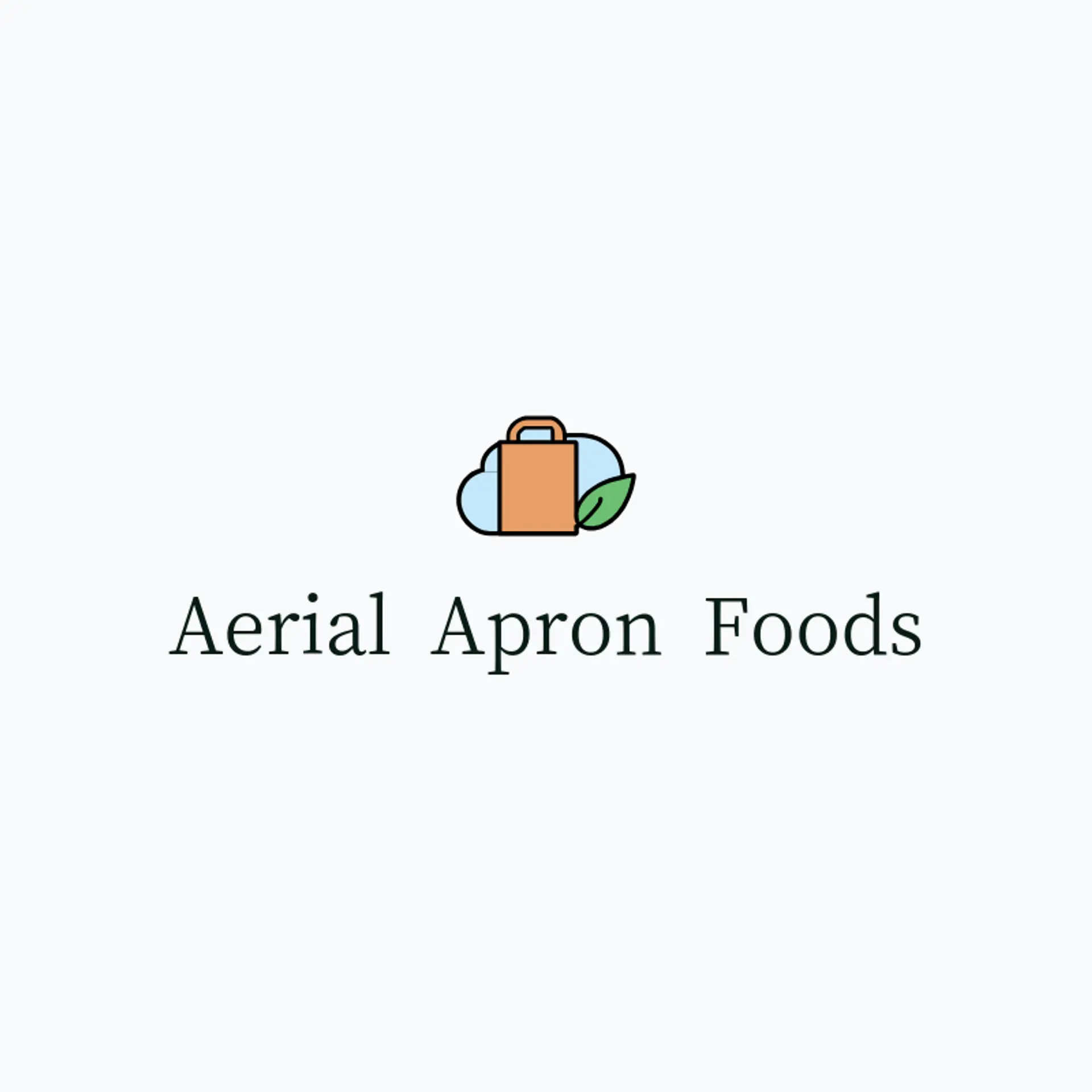Aerial Apron Foods logo for cloud kitchen