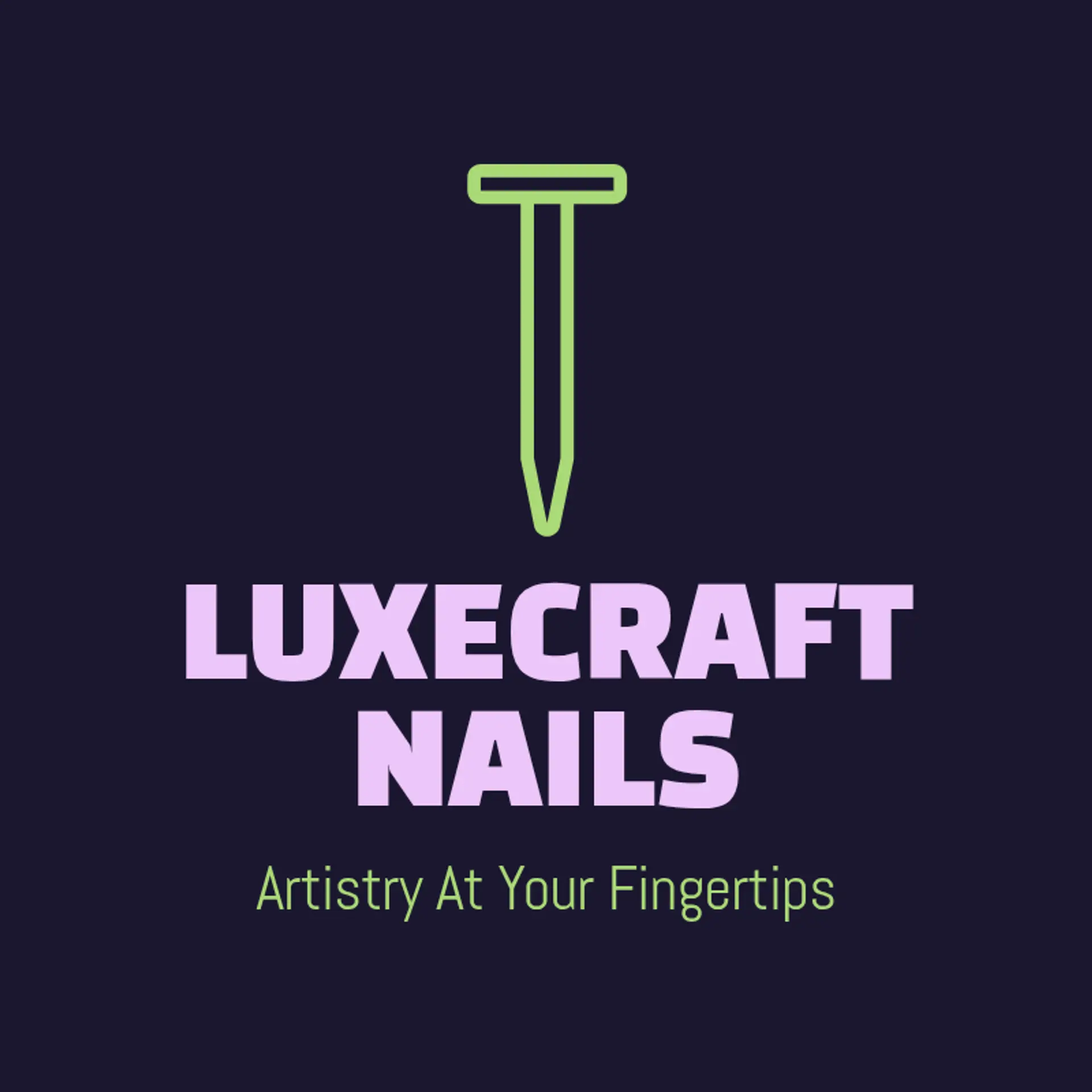 LuxeCraft Nails logo for nail tech