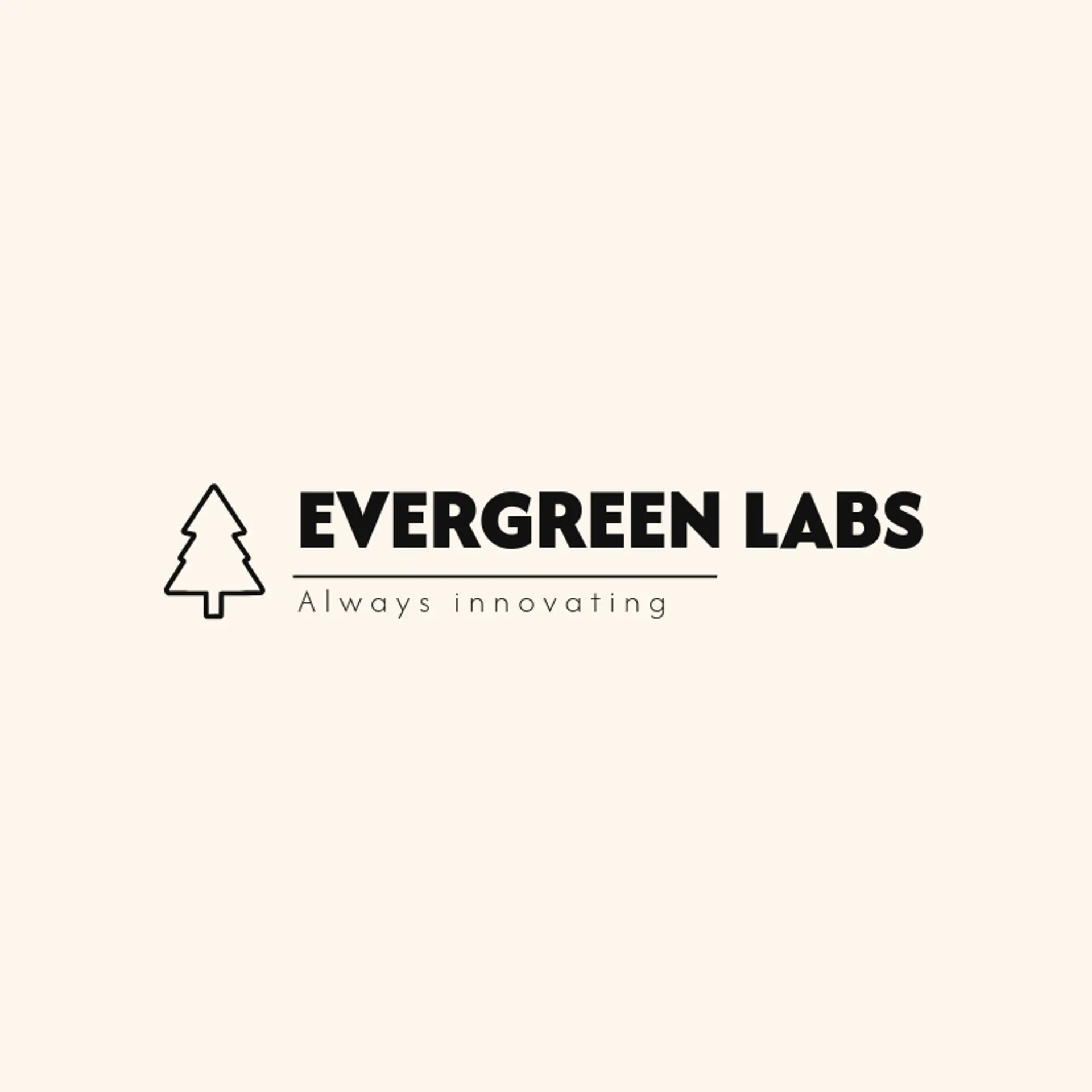 Evergreen Labs logo for tree