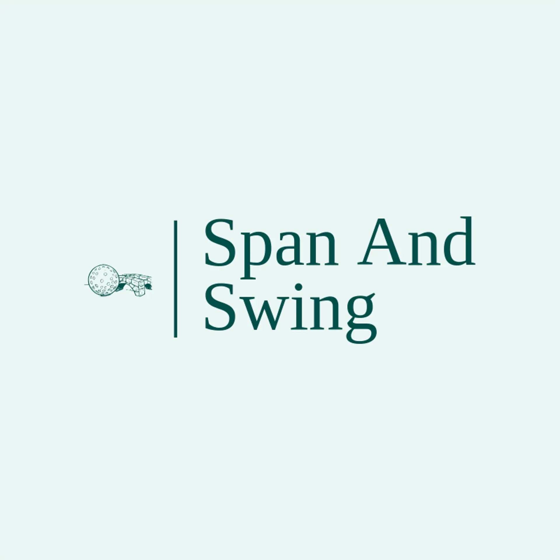 Span And Swing logo for golf ball