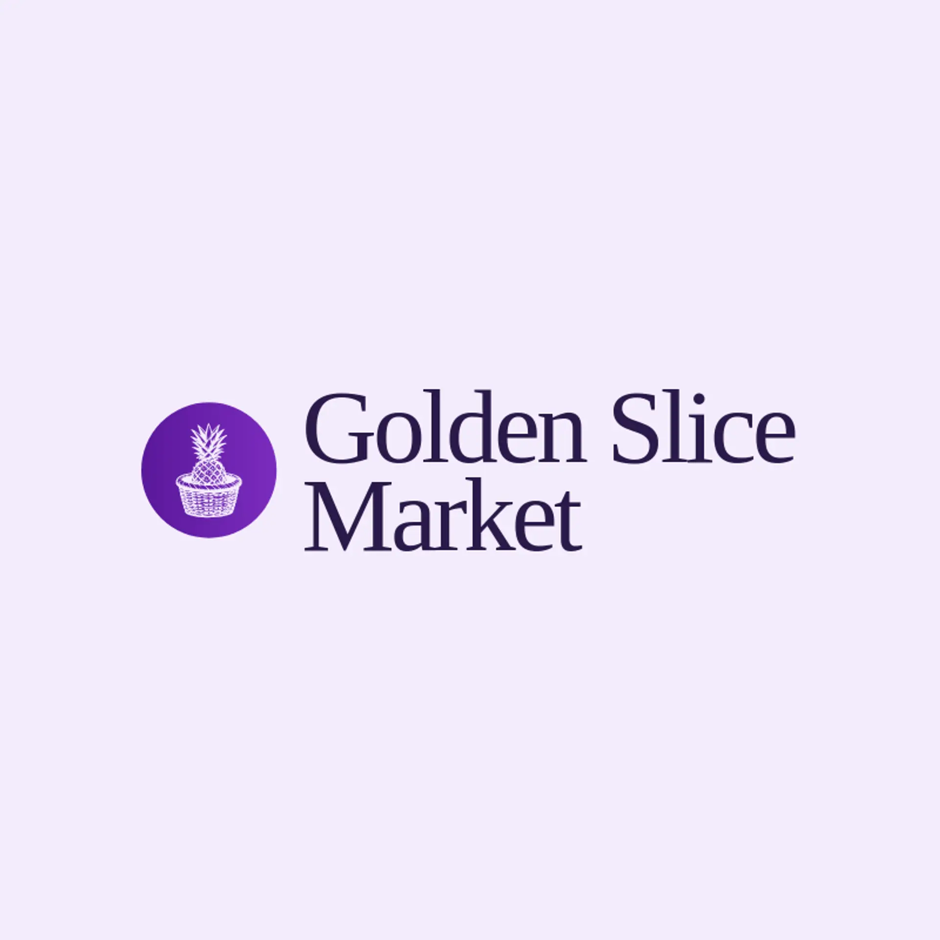 Golden Slice Market logo for pineapple