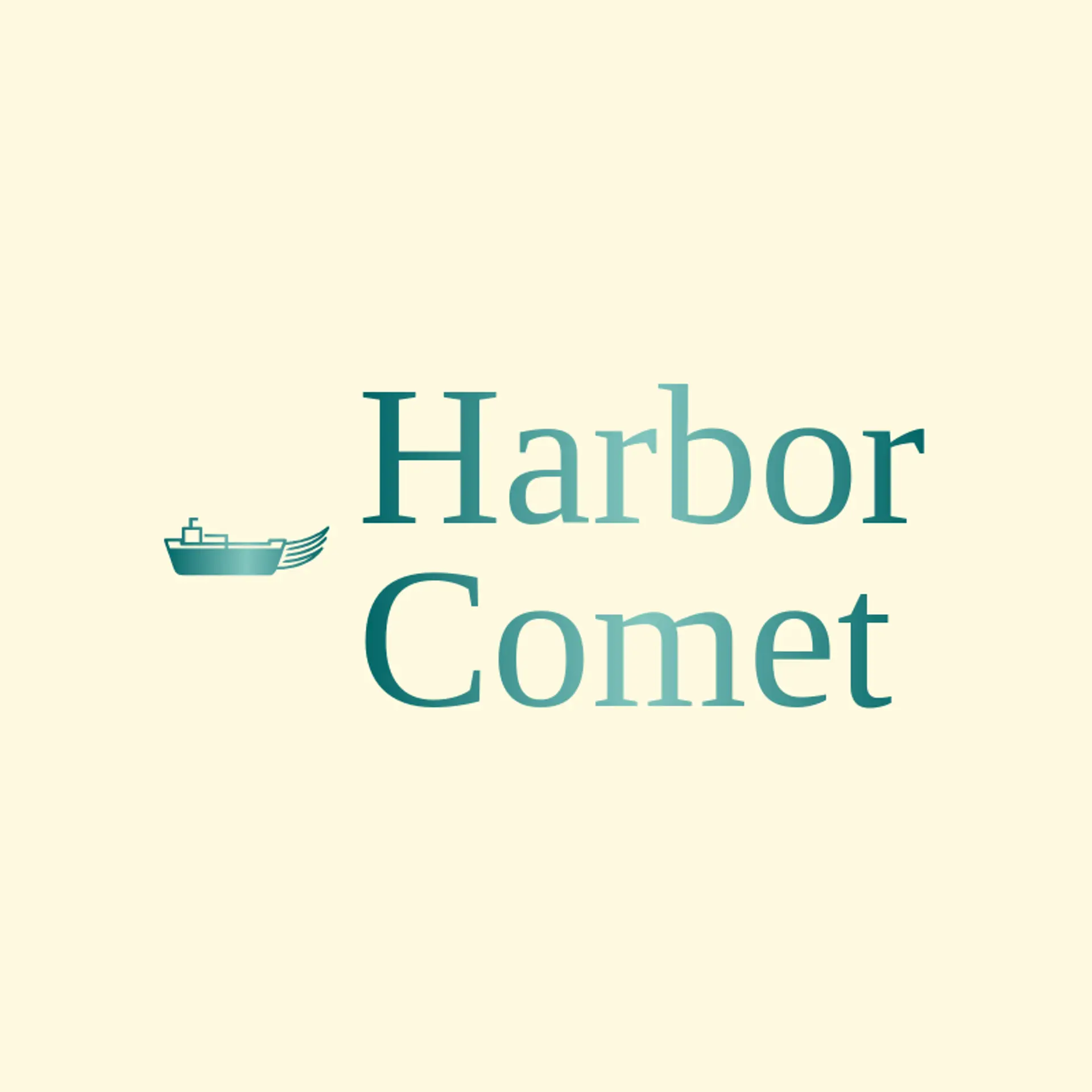 Harbor Comet logo for shipping