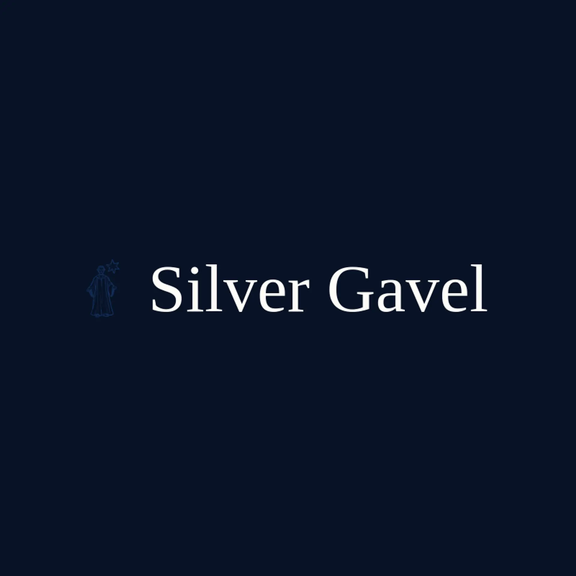 Silver Gavel logo for judge