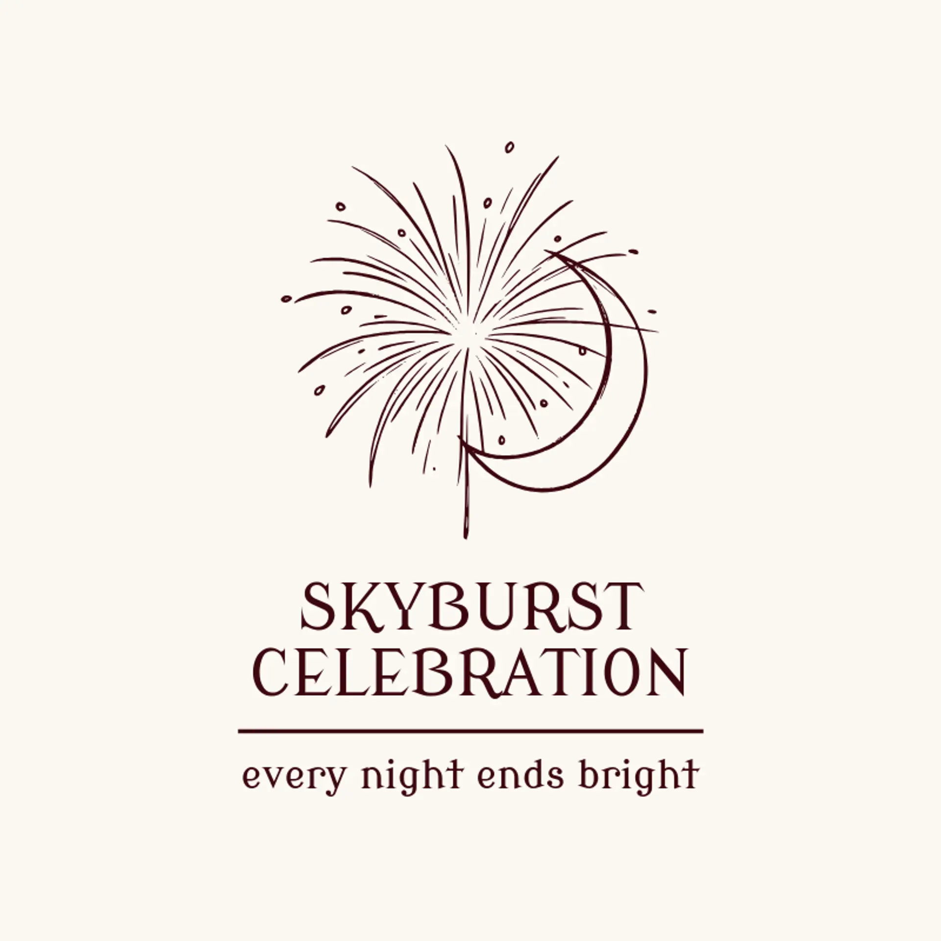 Skyburst Celebration logo for theme park