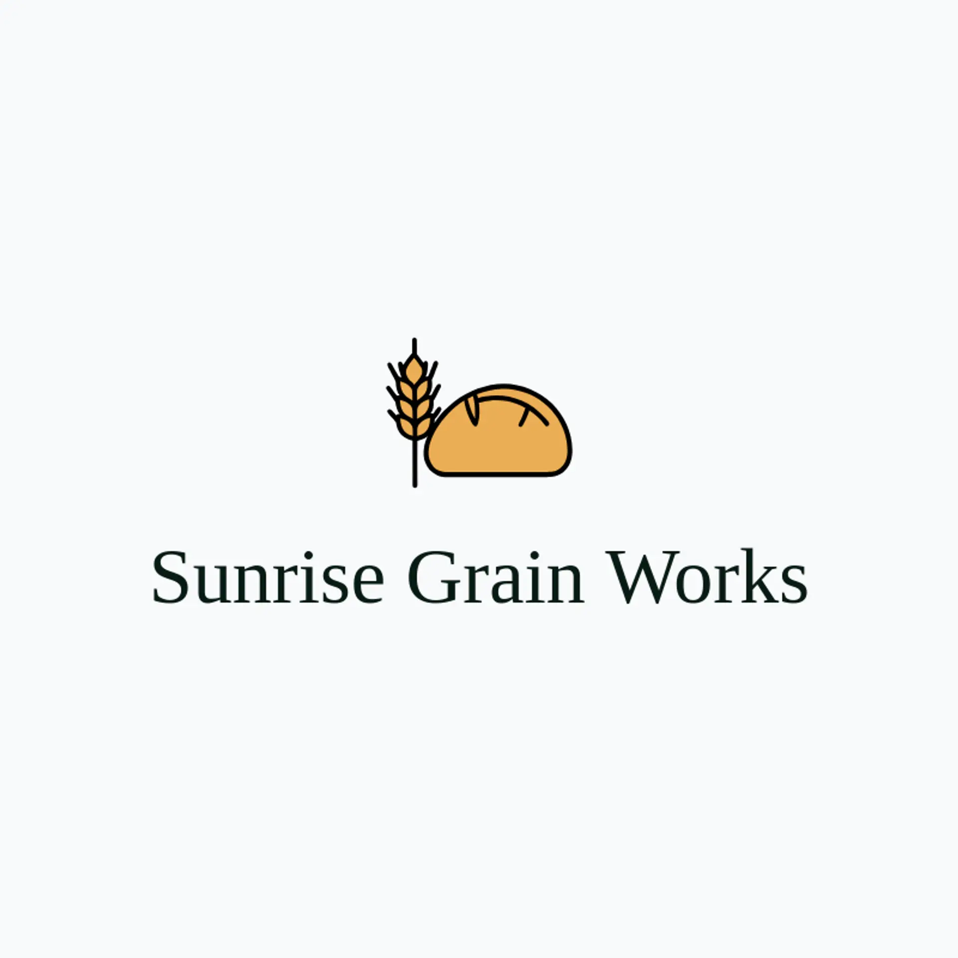 Sunrise Grain Works logo for bread