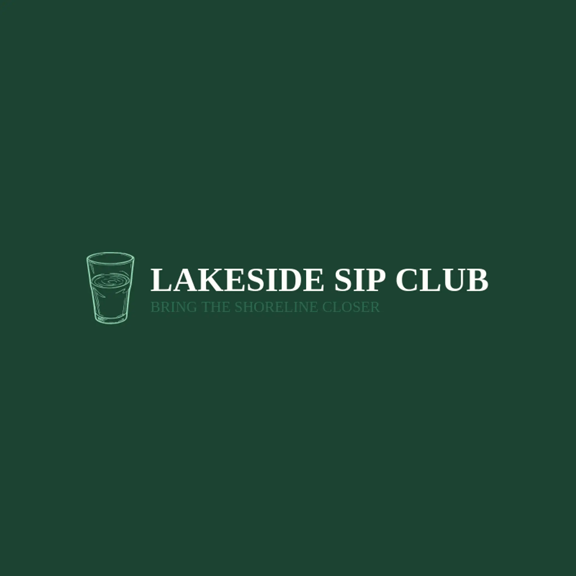 Lakeside Sip Club logo for tumbler