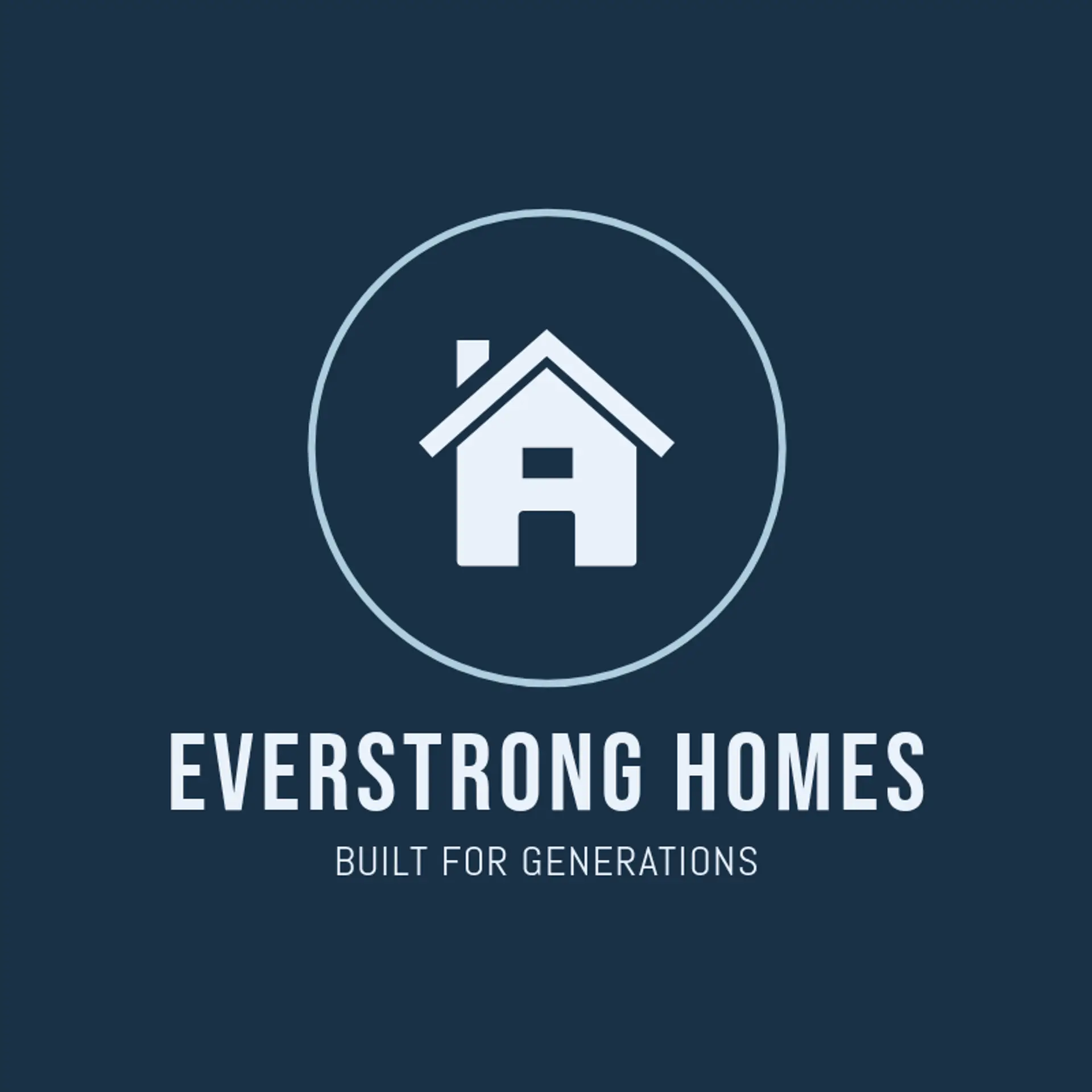 EverStrong Homes logo for house construction