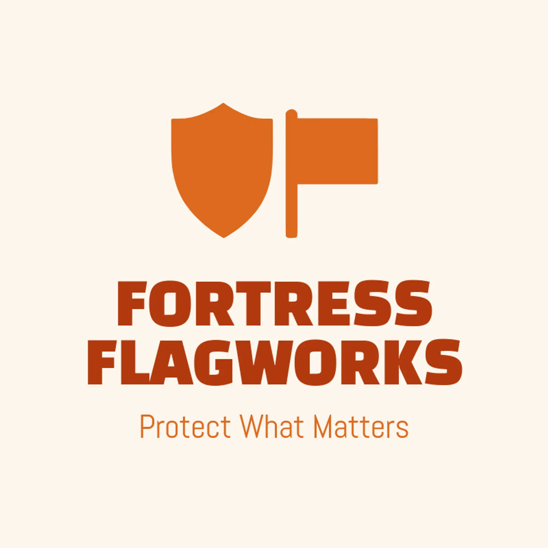 Fortress Flagworks logo for flag