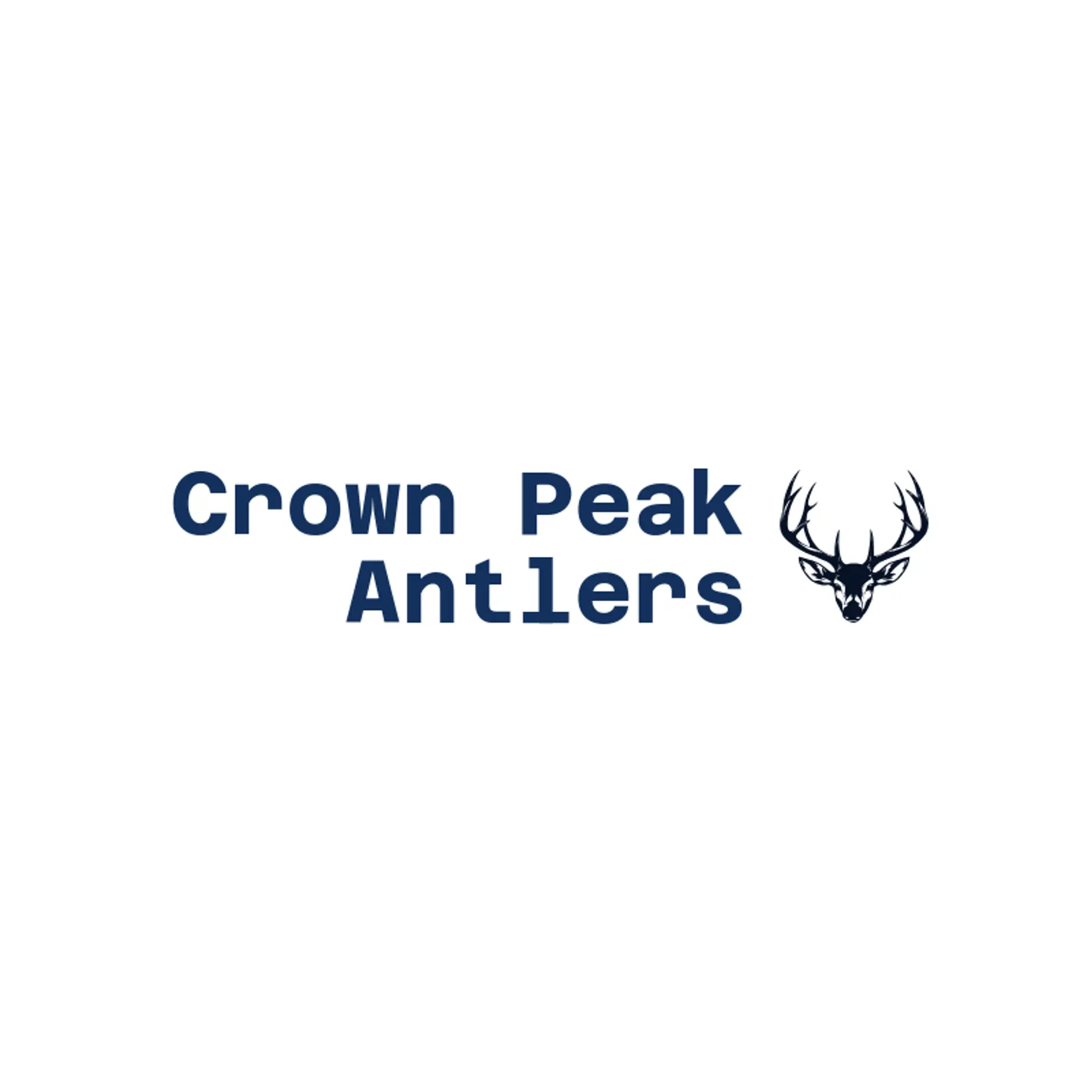 Crown Peak Antlers logo for buck