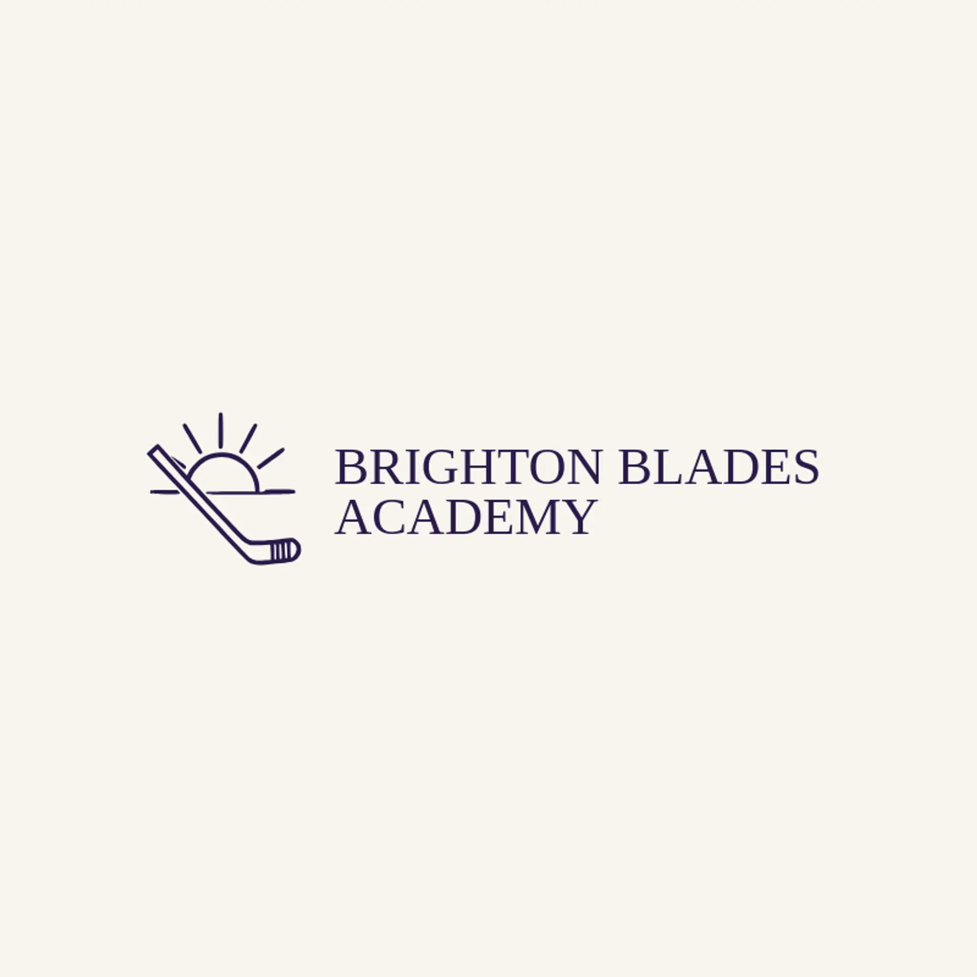 Brighton Blades Academy logo for hockey stick