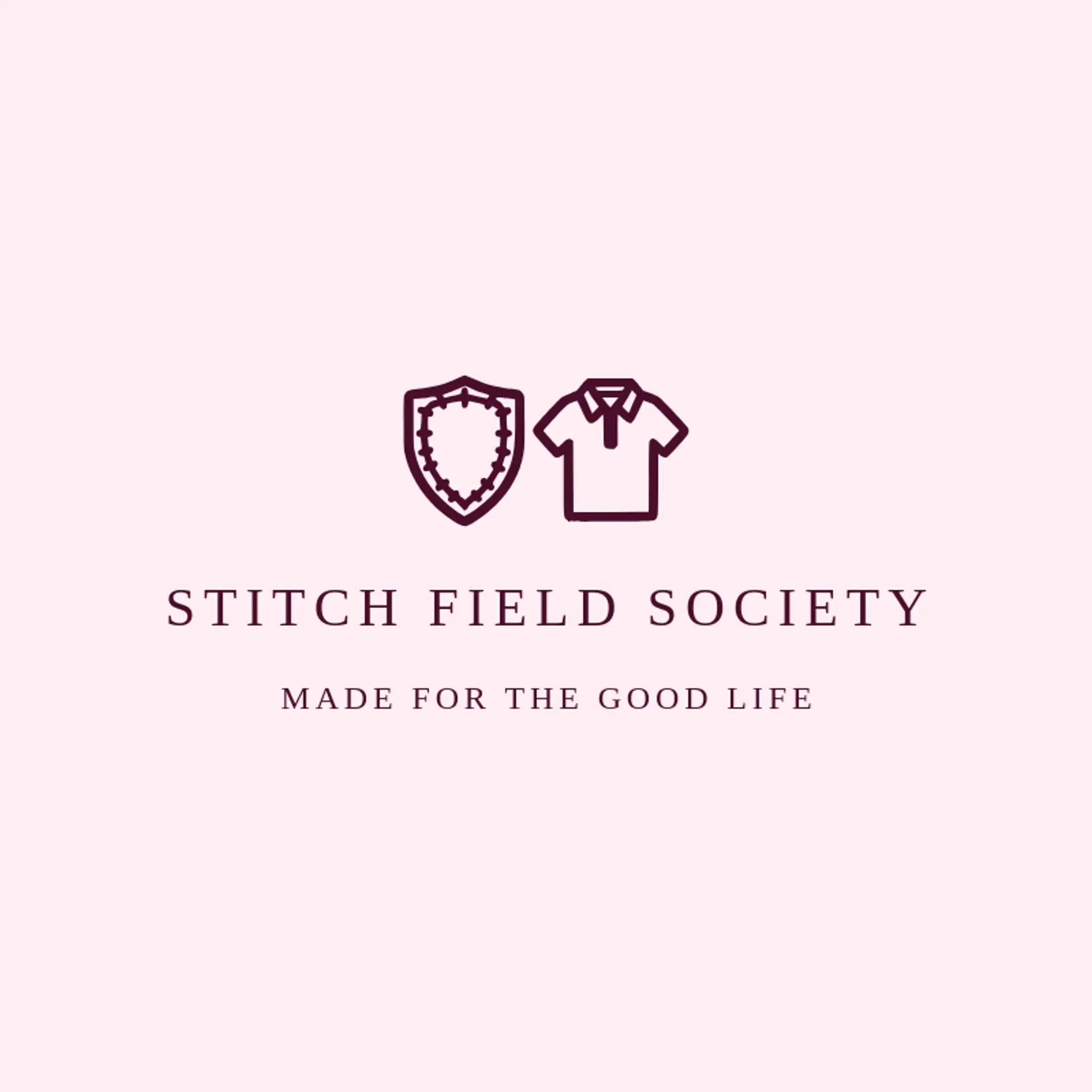 Stitch Field Society logo for polo shirt