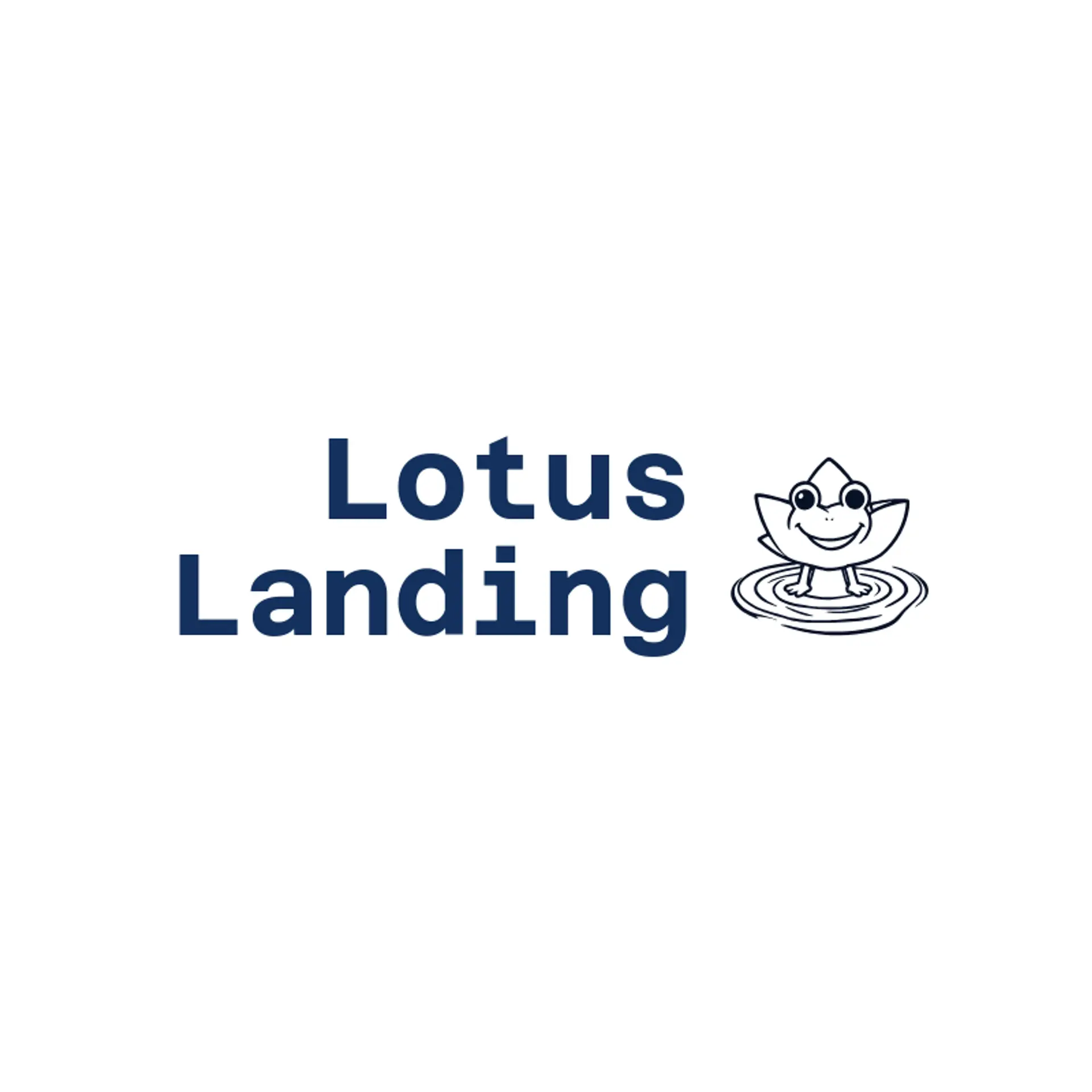 Lotus Landing logo for frog