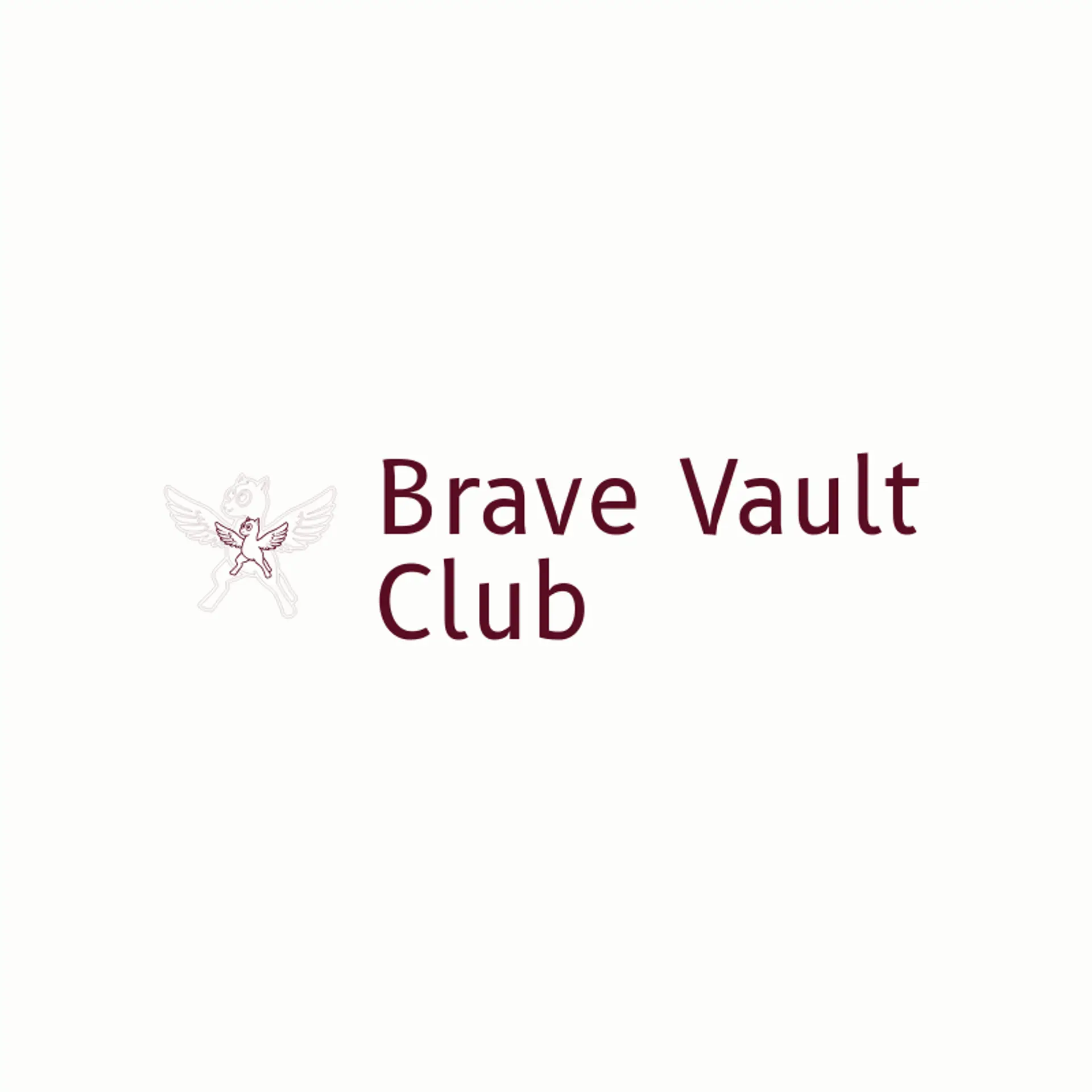 Brave Vault Club logo for gymnastics