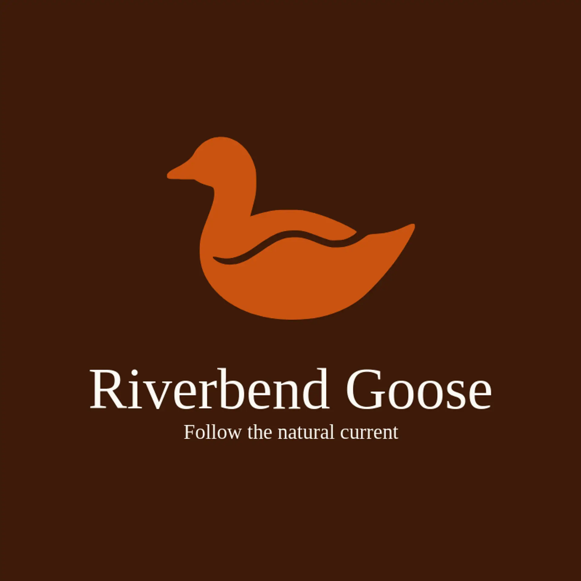 Riverbend Goose logo for goose