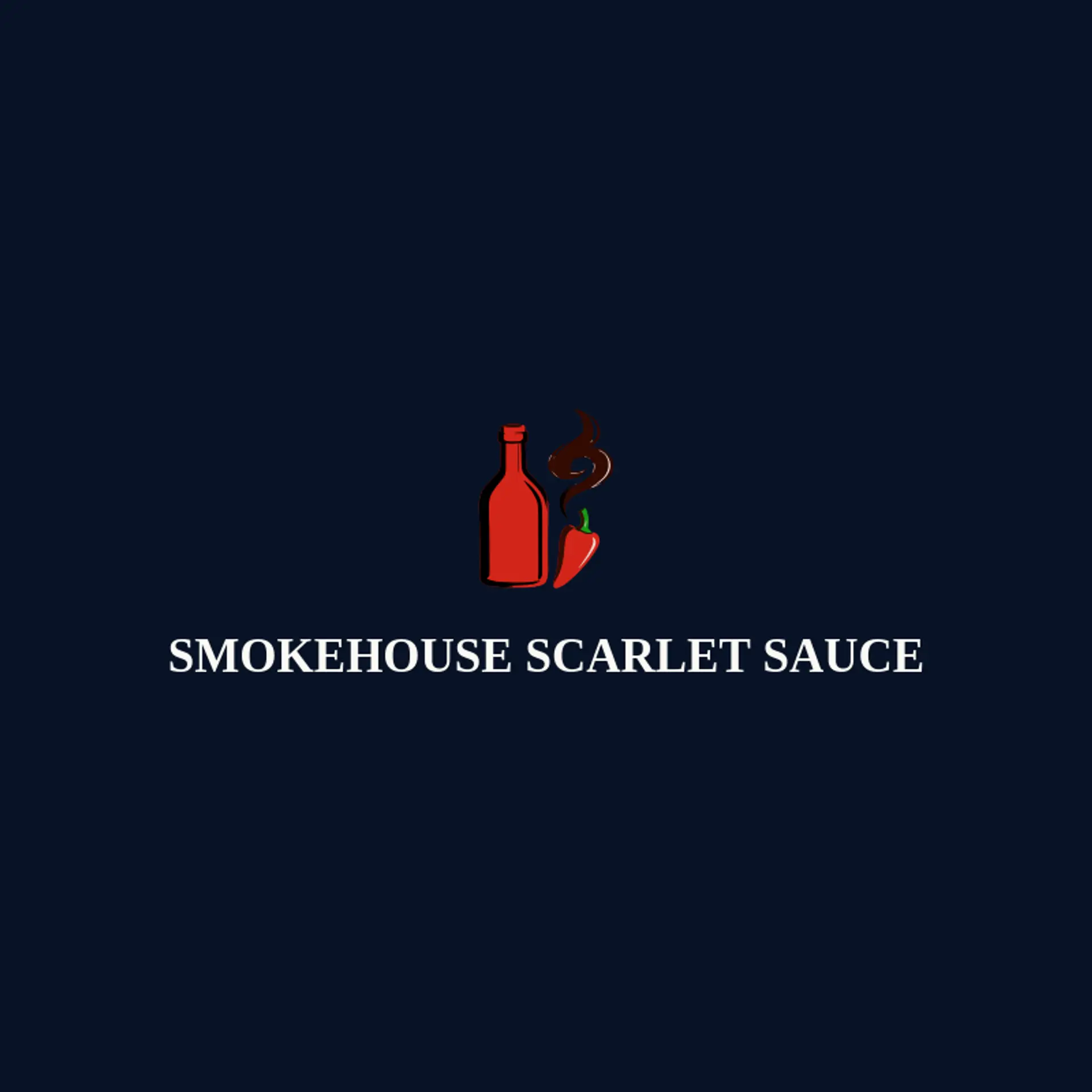 Smokehouse Scarlet Sauce logo for hot sauce