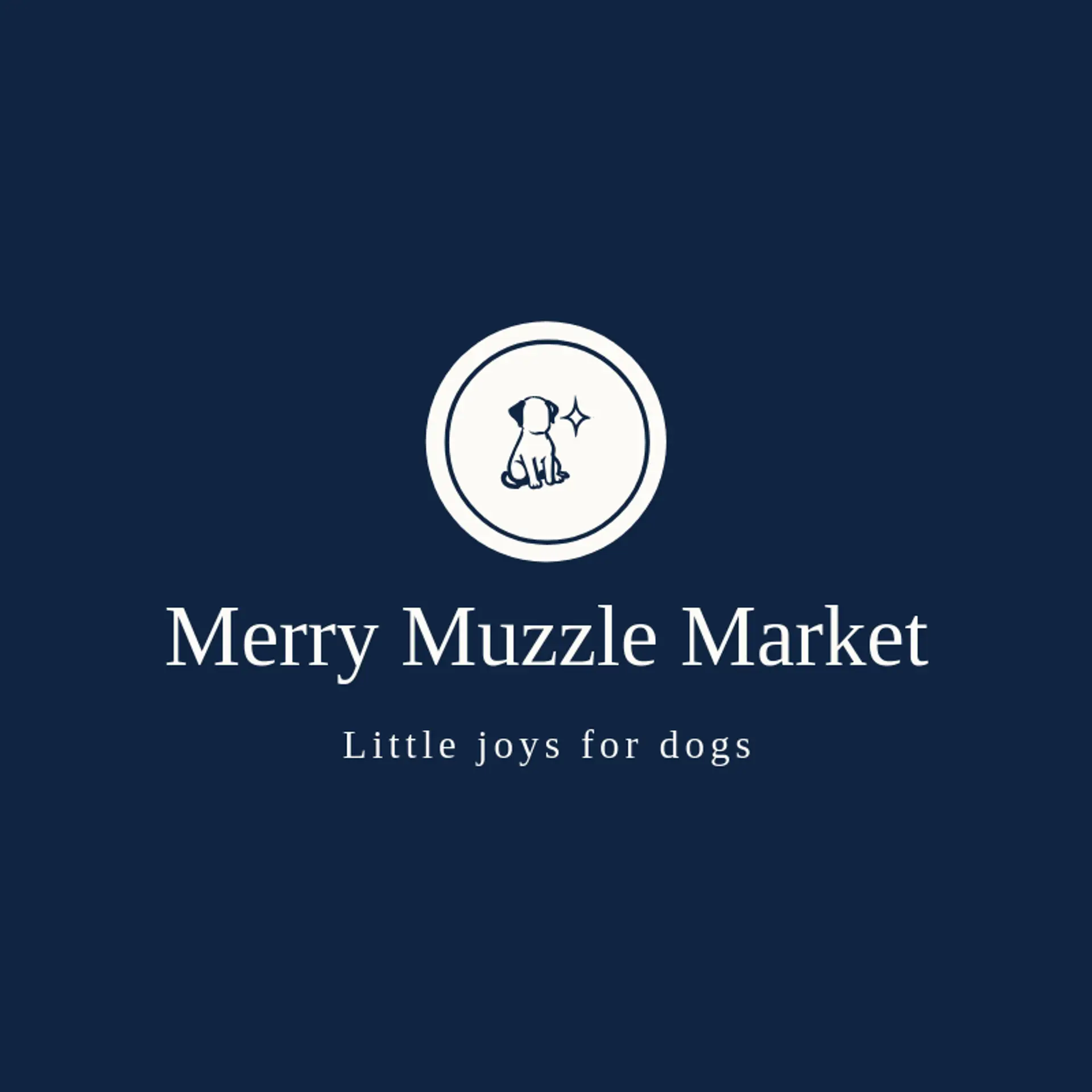 Merry Muzzle Market logo for puppy