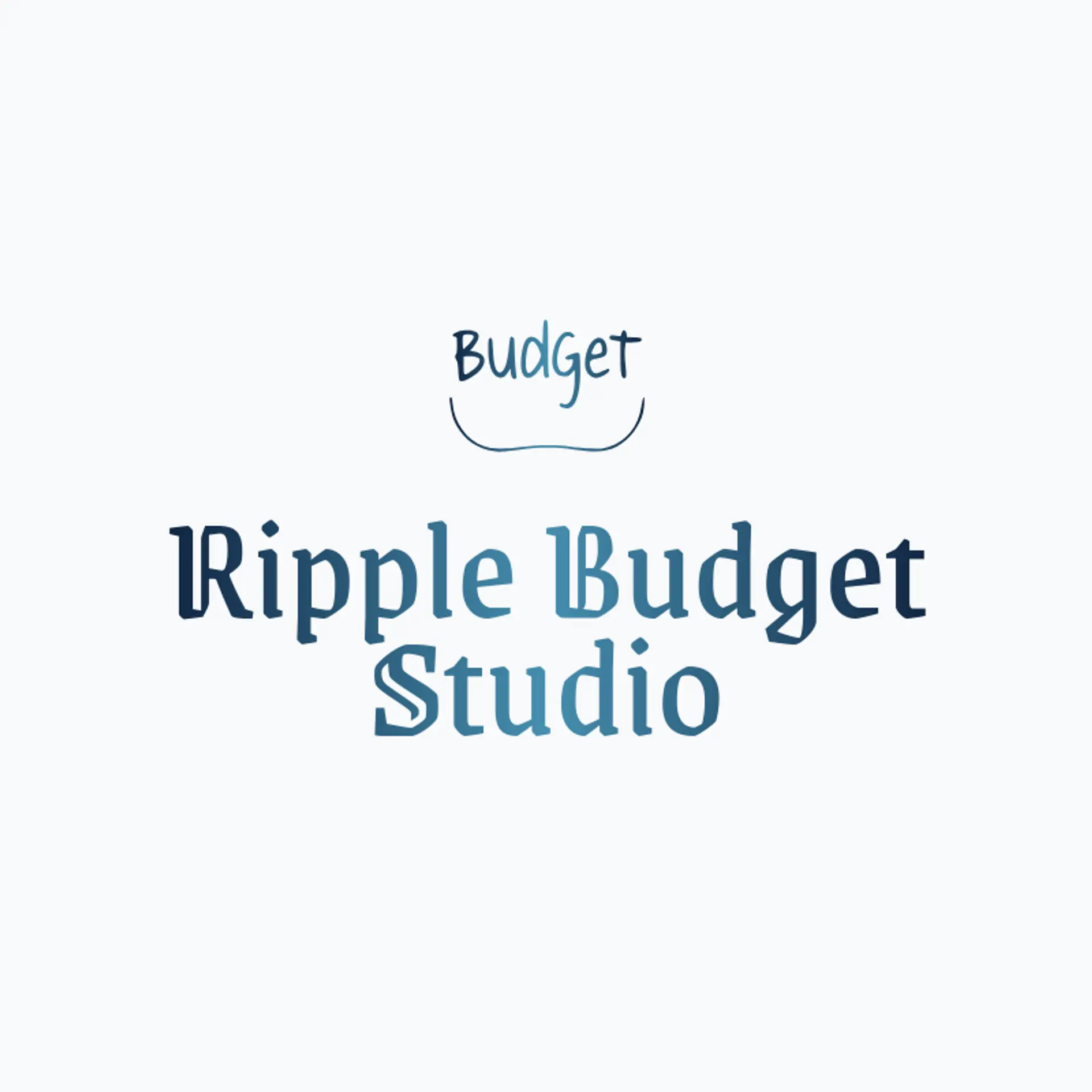 Ripple Budget Studio logo for budget