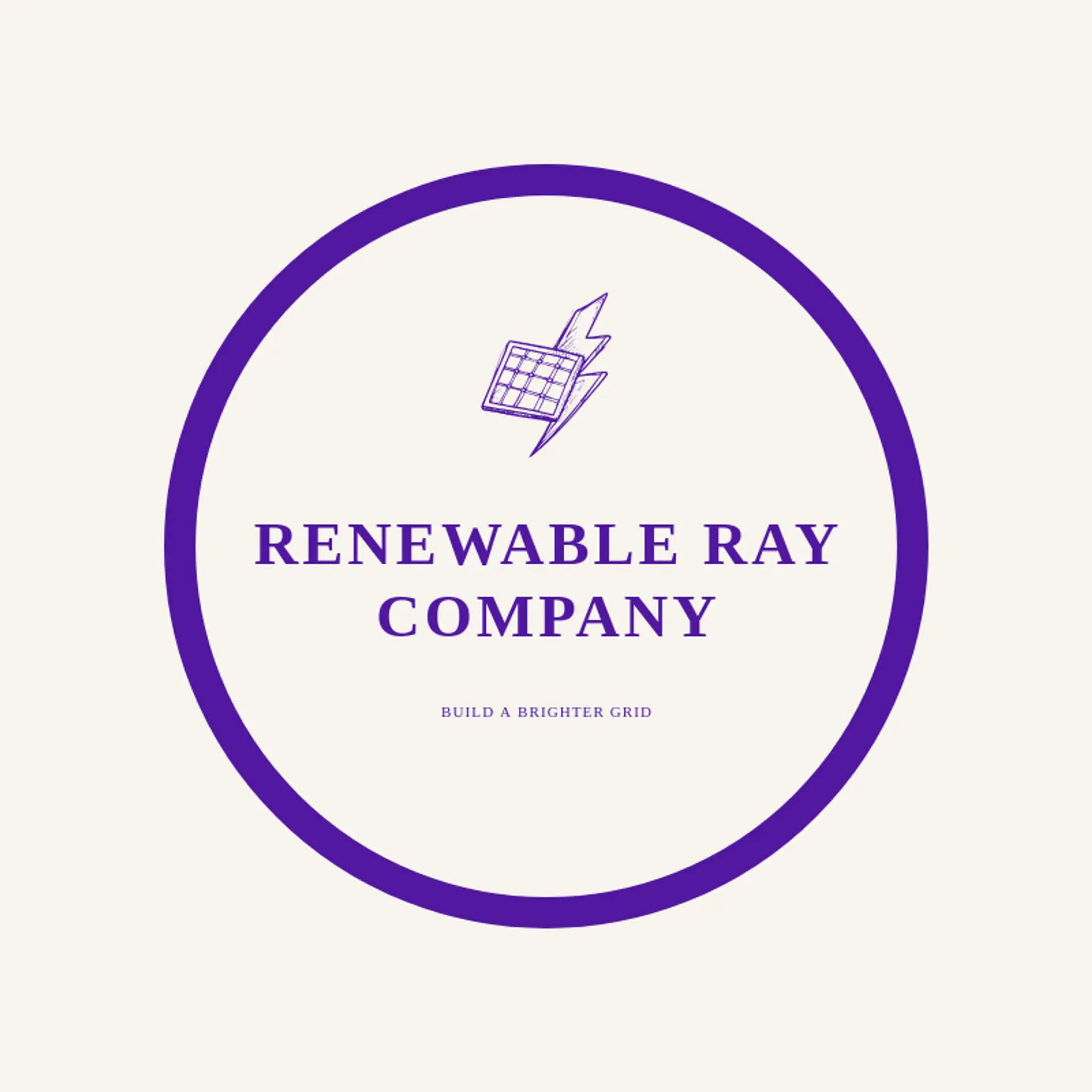 Renewable Ray Company logo for solar panel