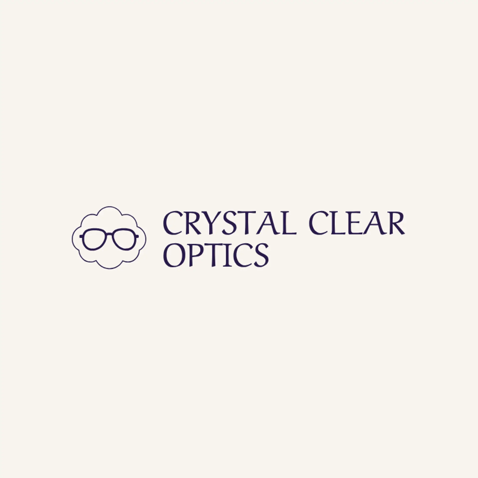 Crystal Clear Optics logo for glasses