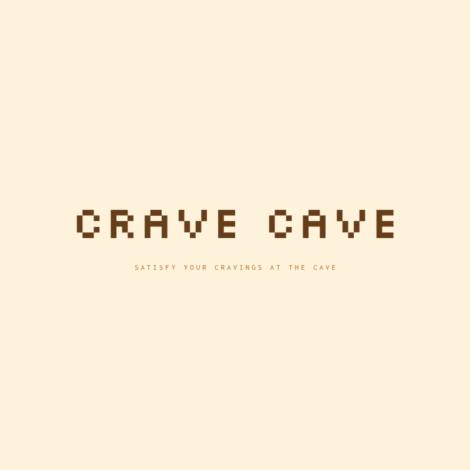 Crave Cave logo for burger restaurant