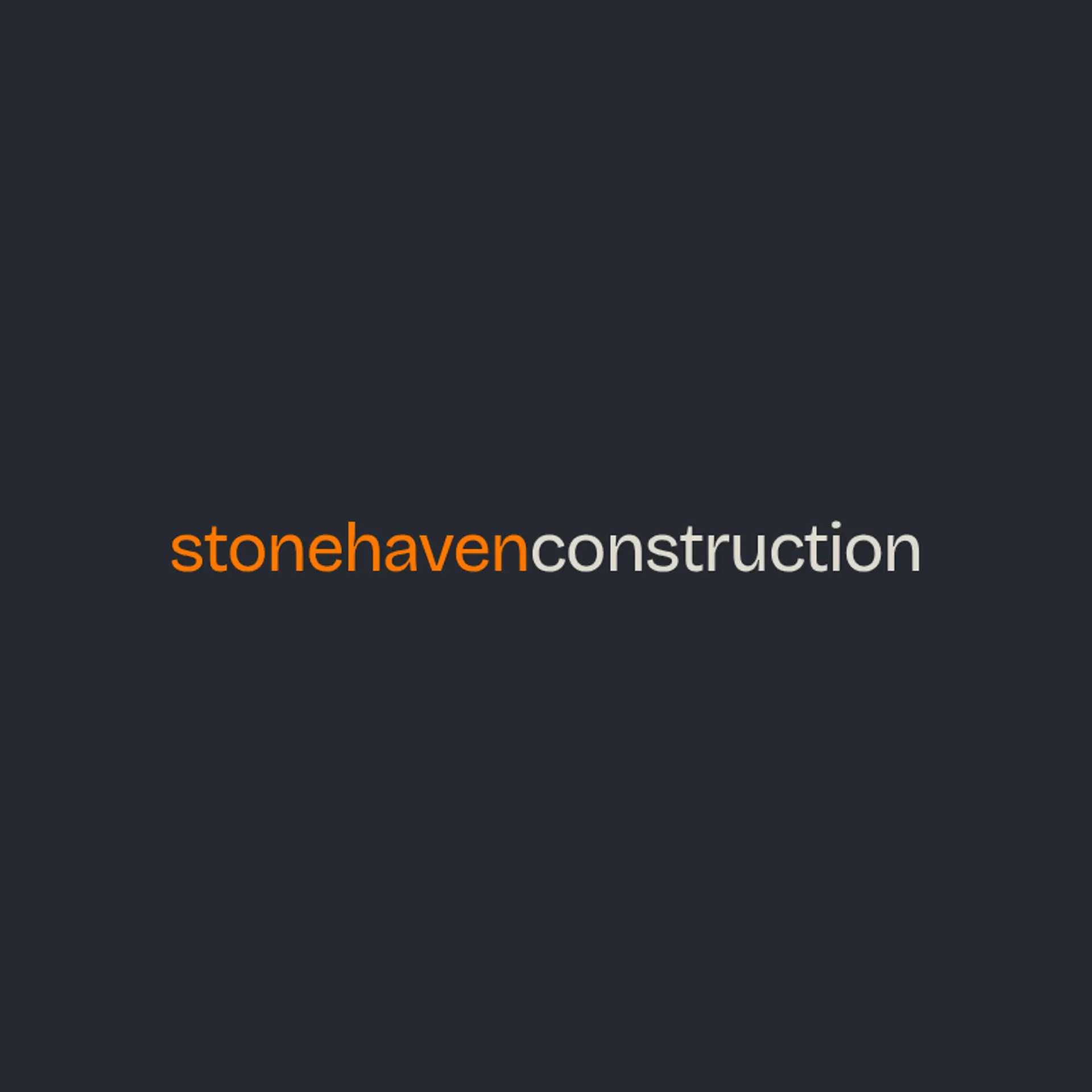 StoneHaven Construction logo for house construction