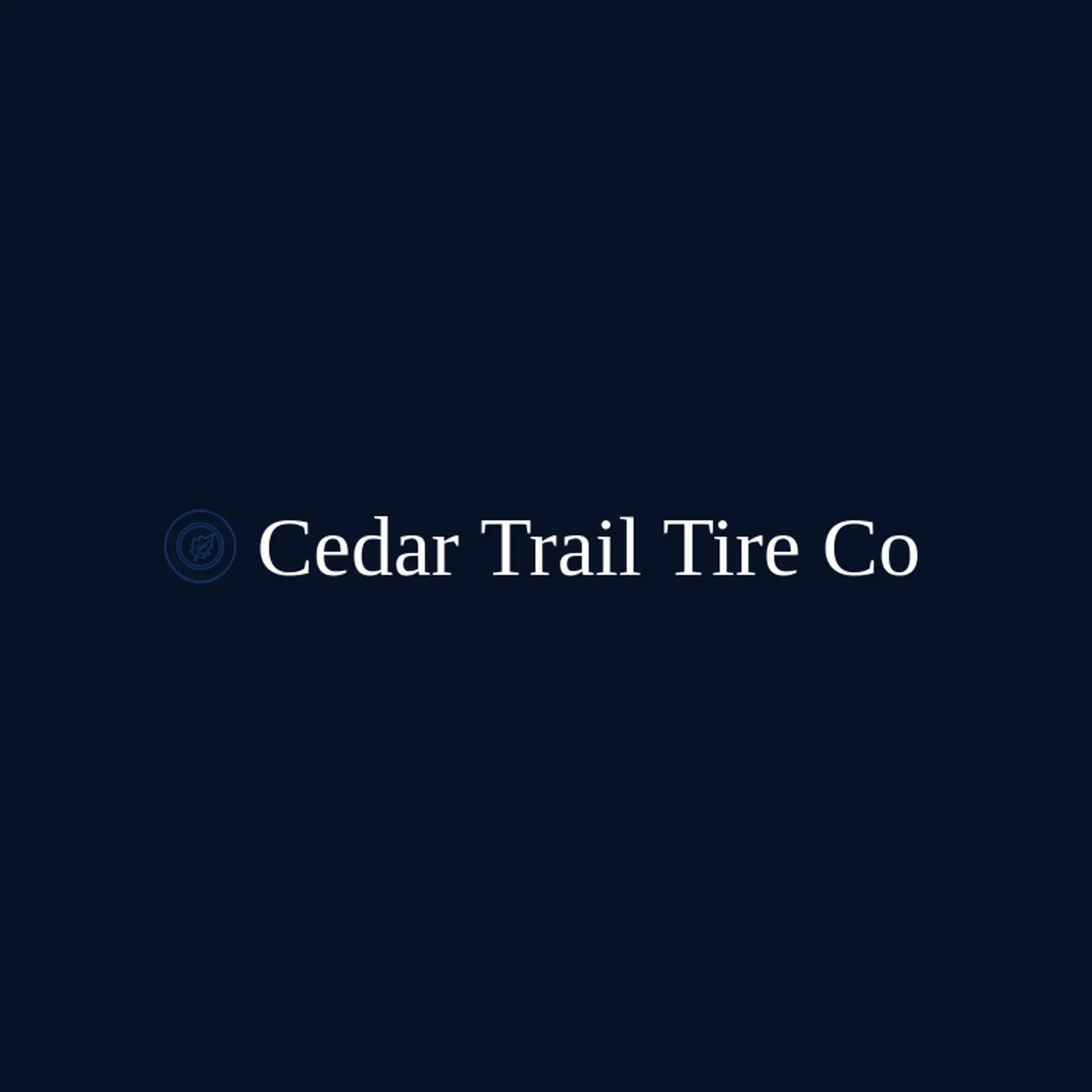 Cedar Trail Tire Co logo for tire shop