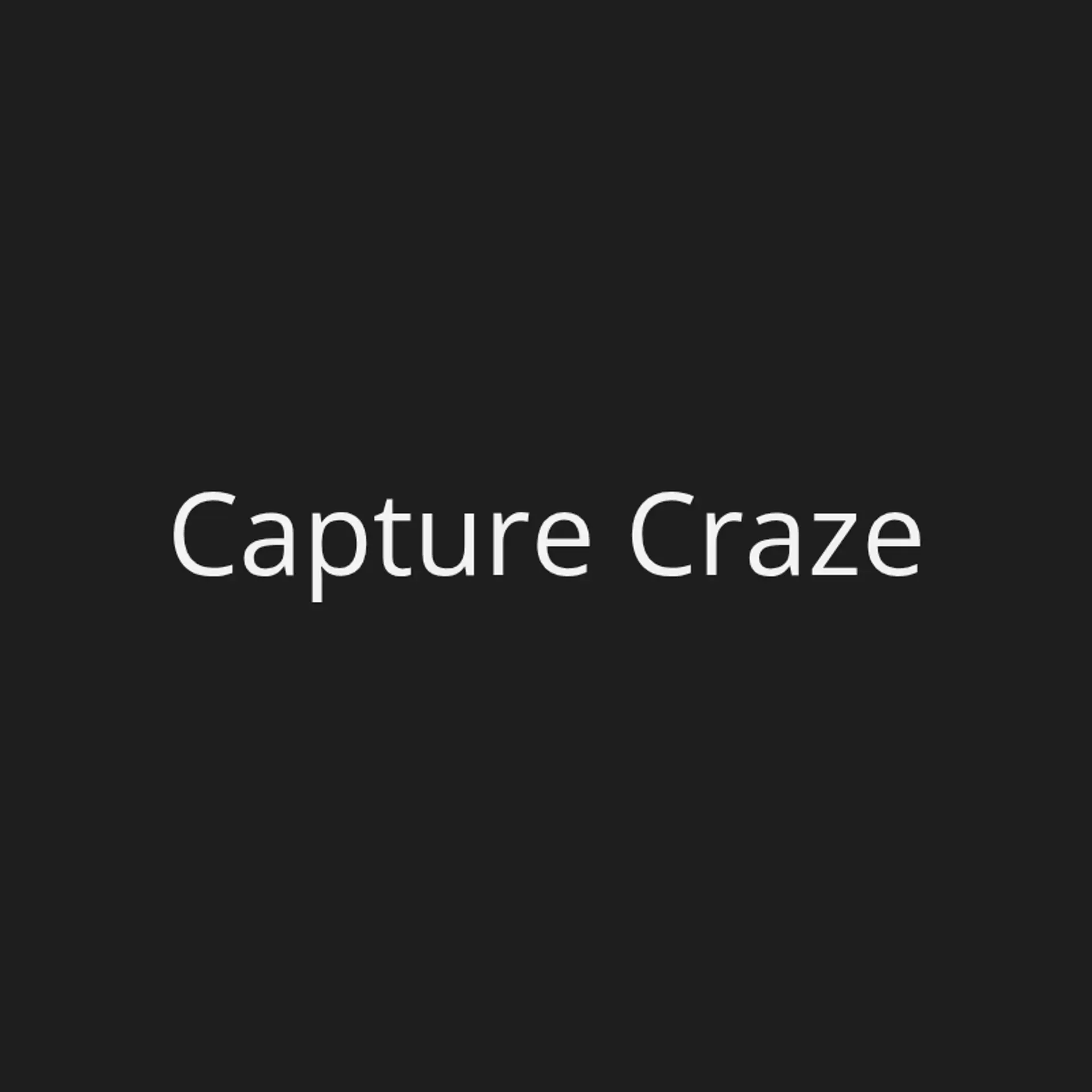 Capture Craze logo for cool photography