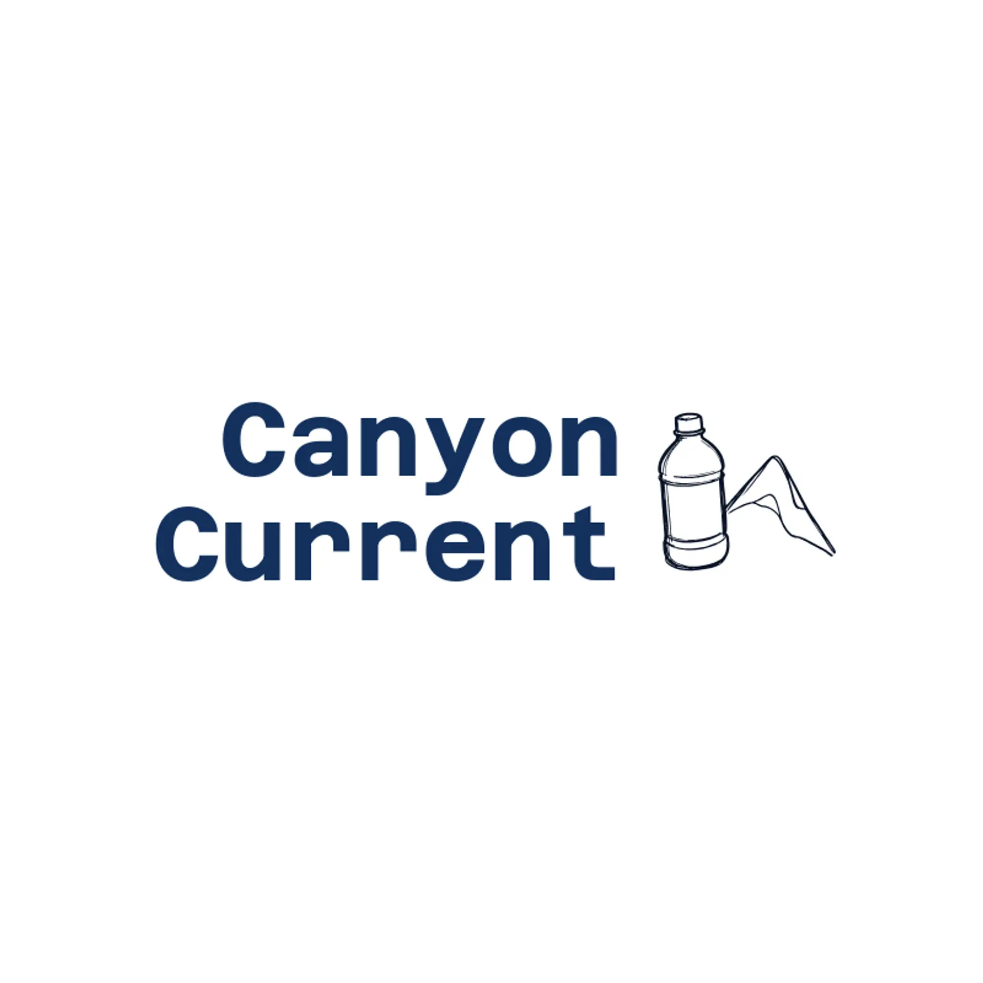 Canyon Current logo for water bottle