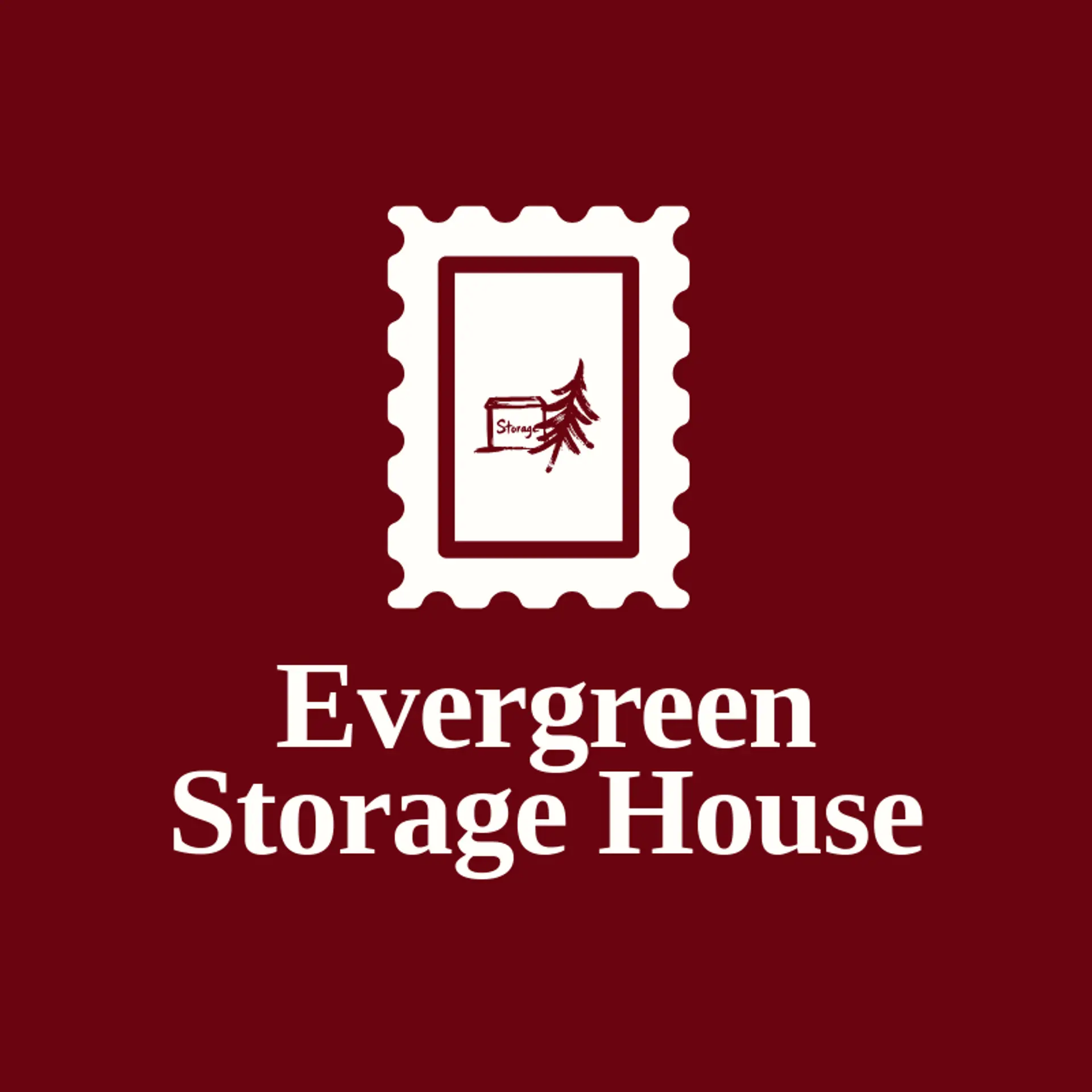 Evergreen Storage House logo for storage