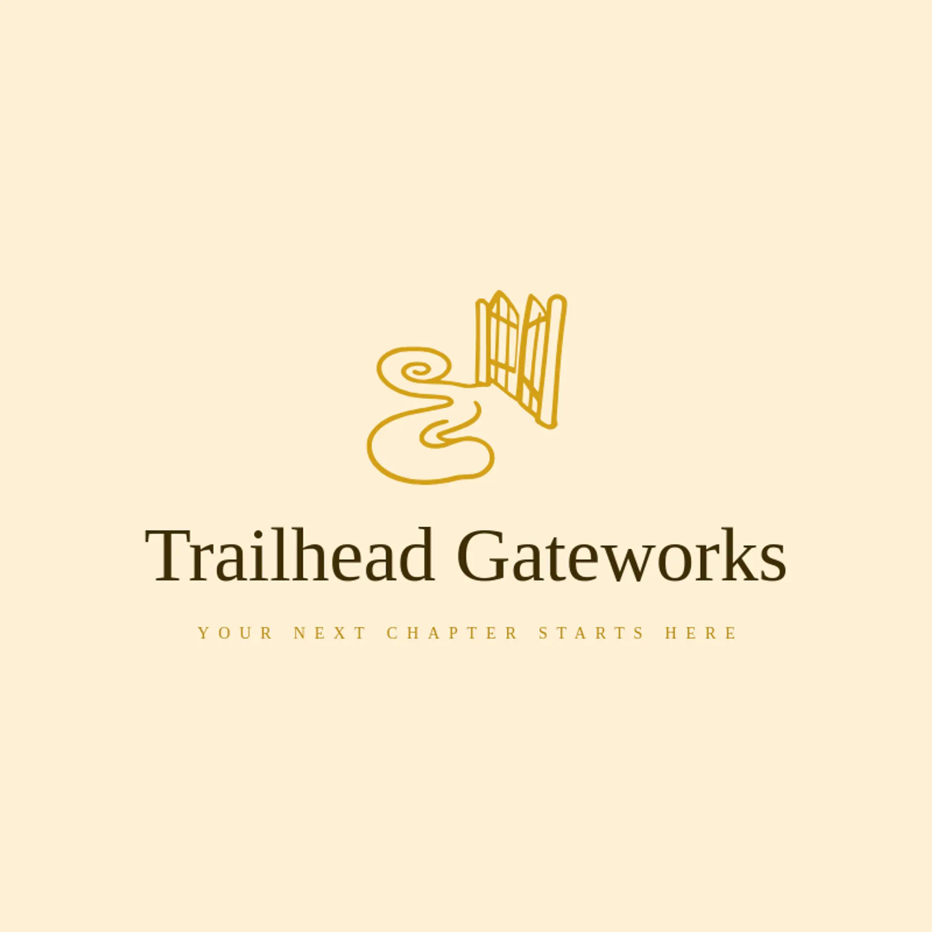 Trailhead Gateworks logo for gate