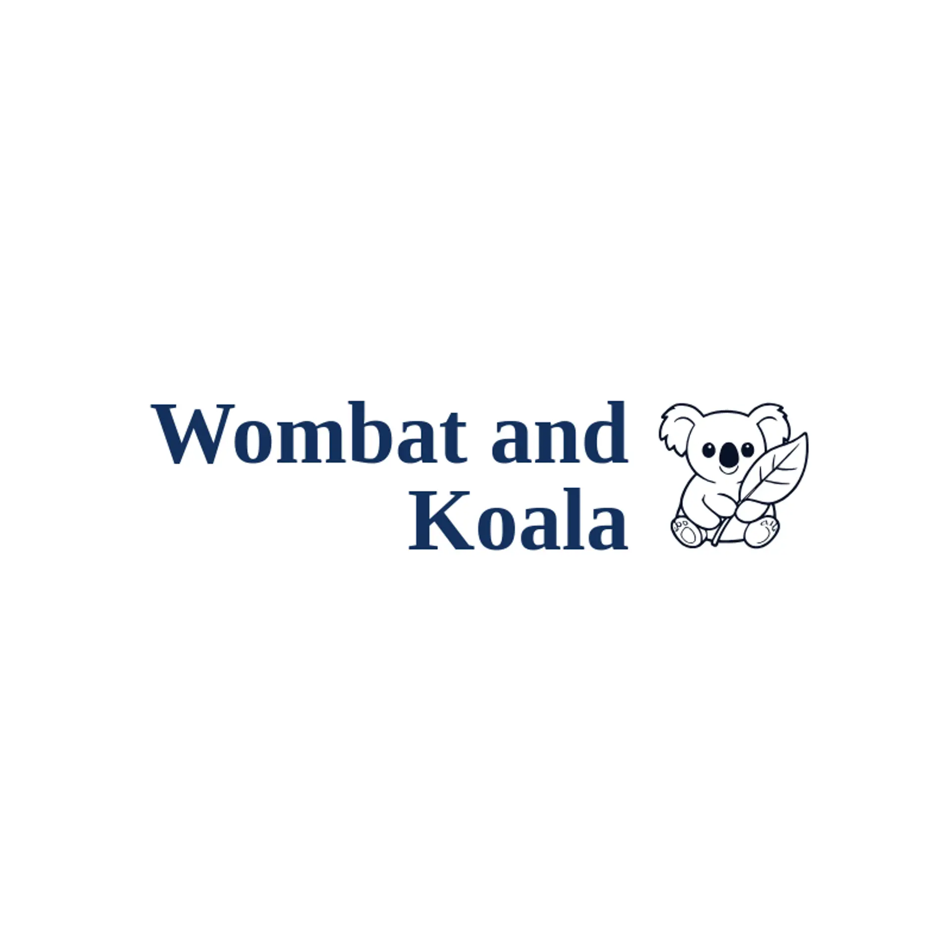 Wombat and Koala logo for koala