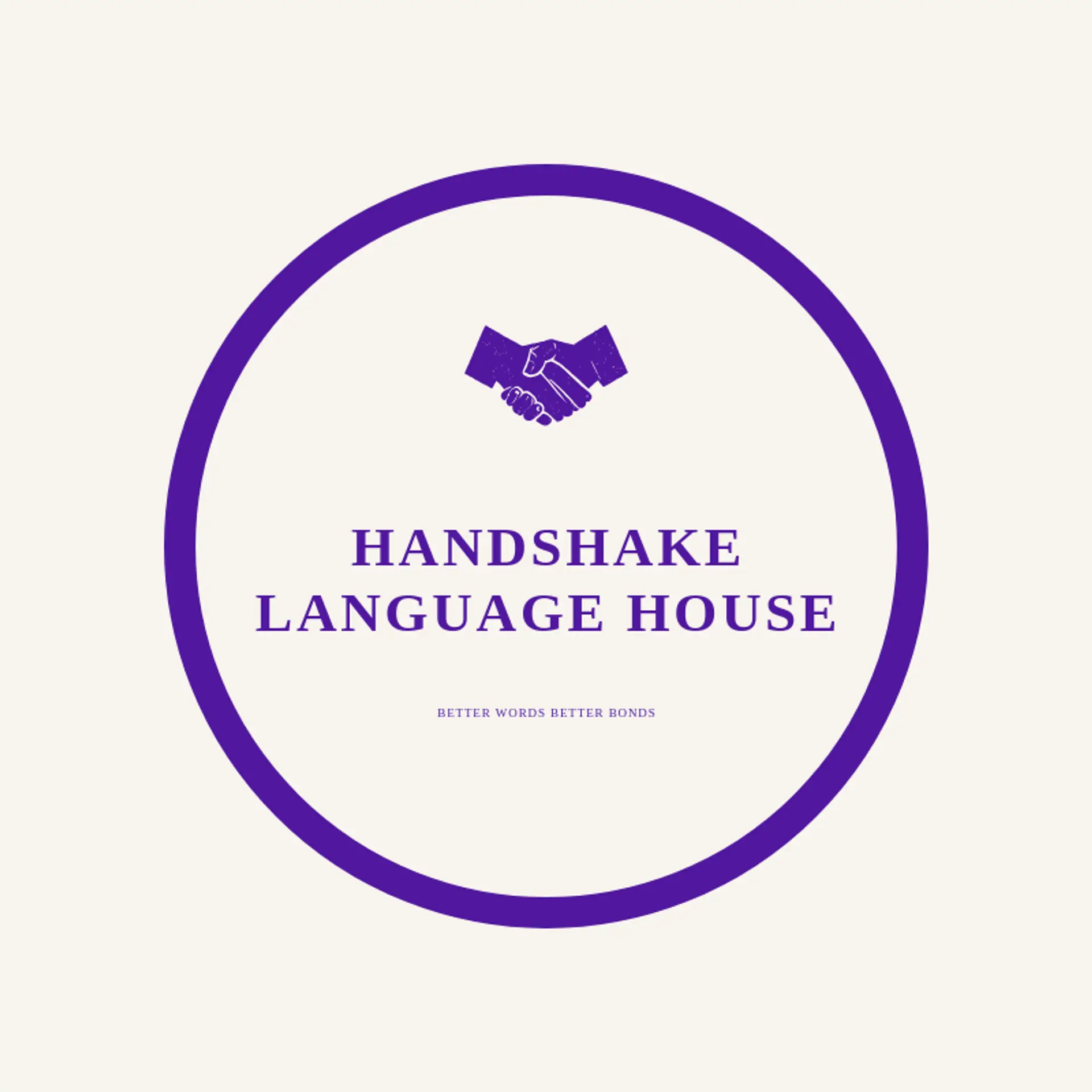 Handshake Language House logo for translation