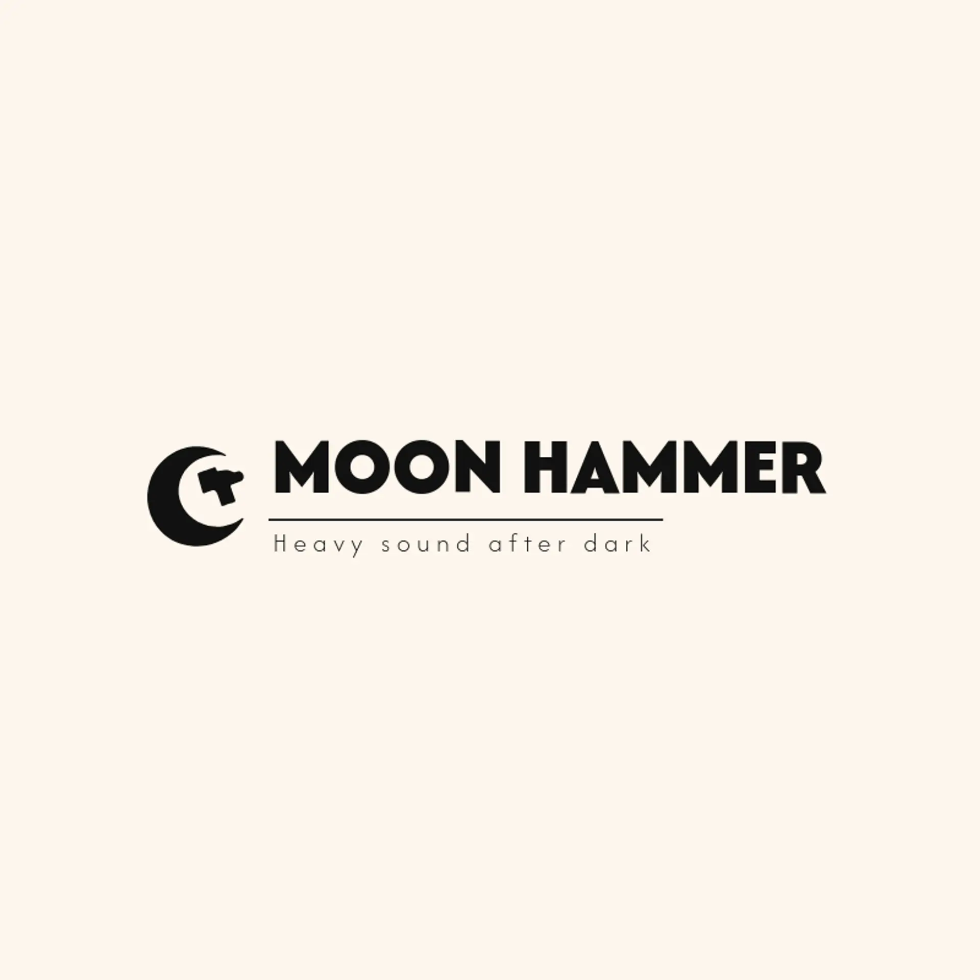 Moon Hammer logo for metal band