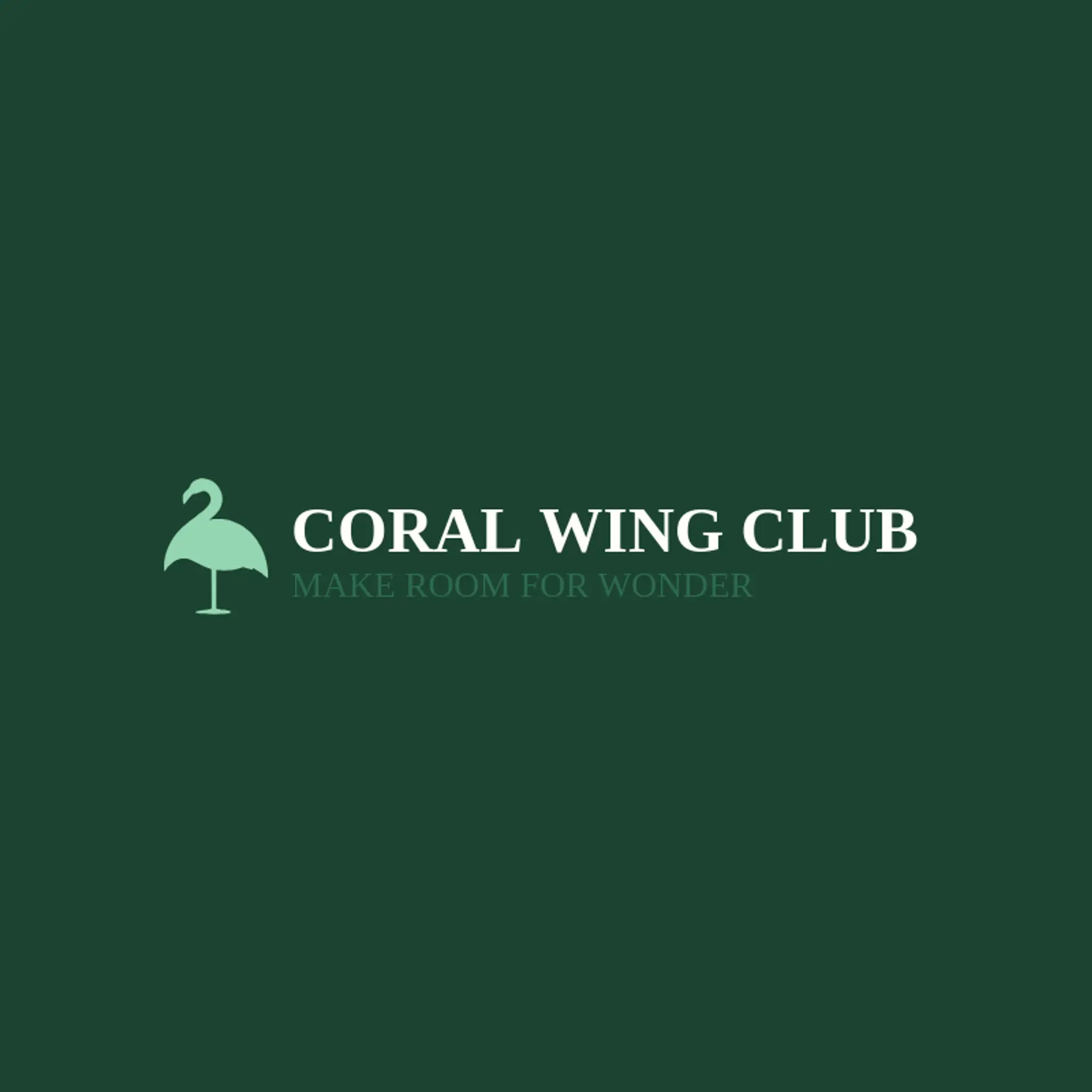 Coral Wing Club logo for flamingo
