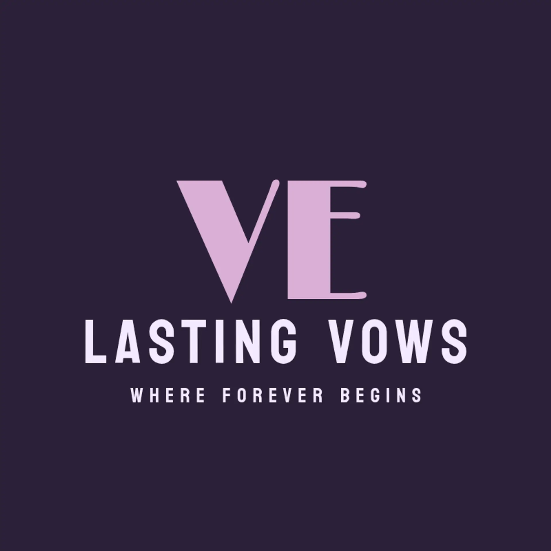 Everlasting Vows logo for wedding