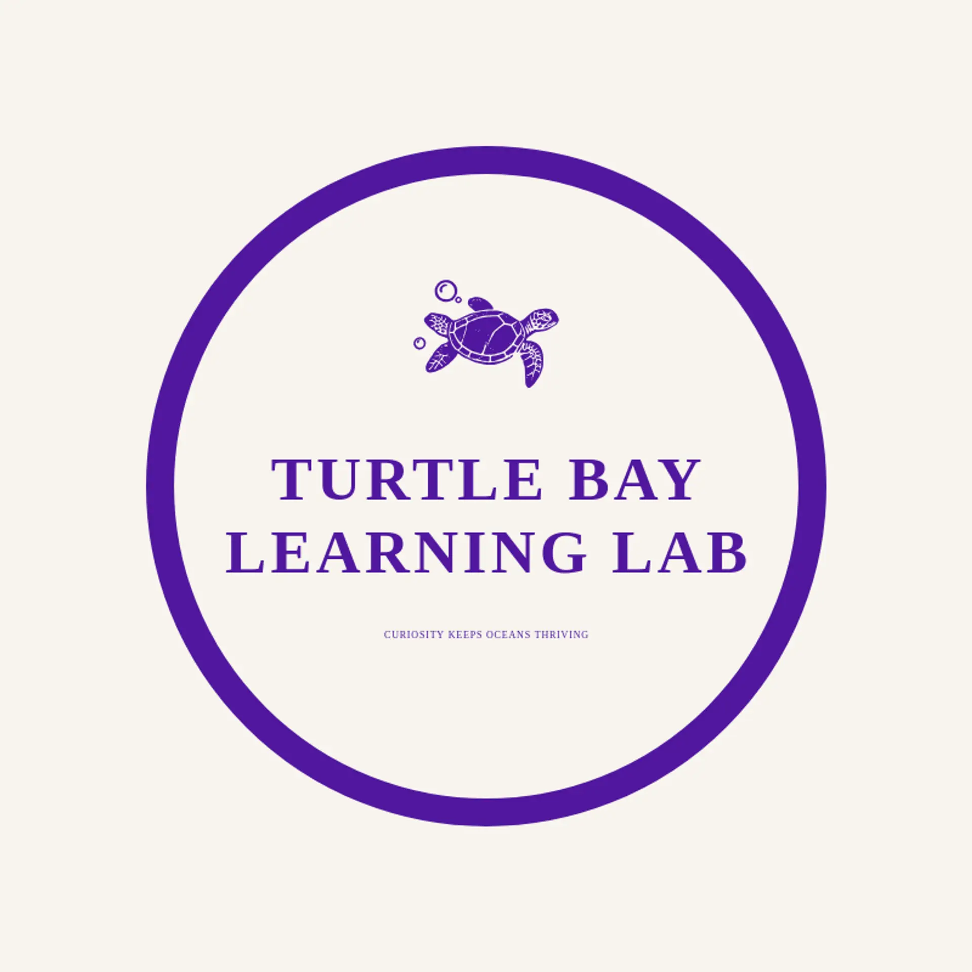 Turtle Bay Learning Lab logo for sea turtle