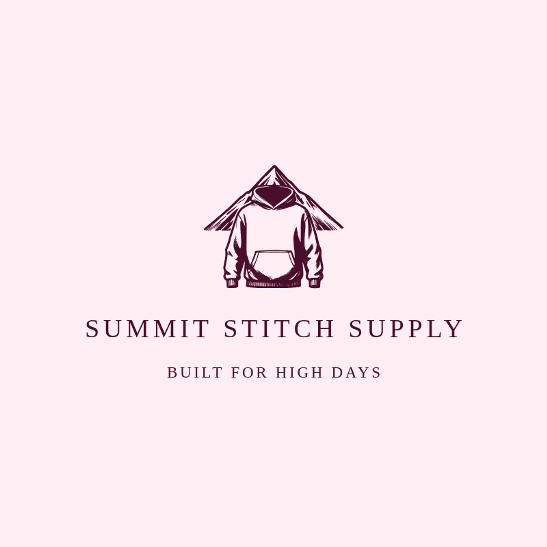 Summit Stitch Supply logo for hoodie