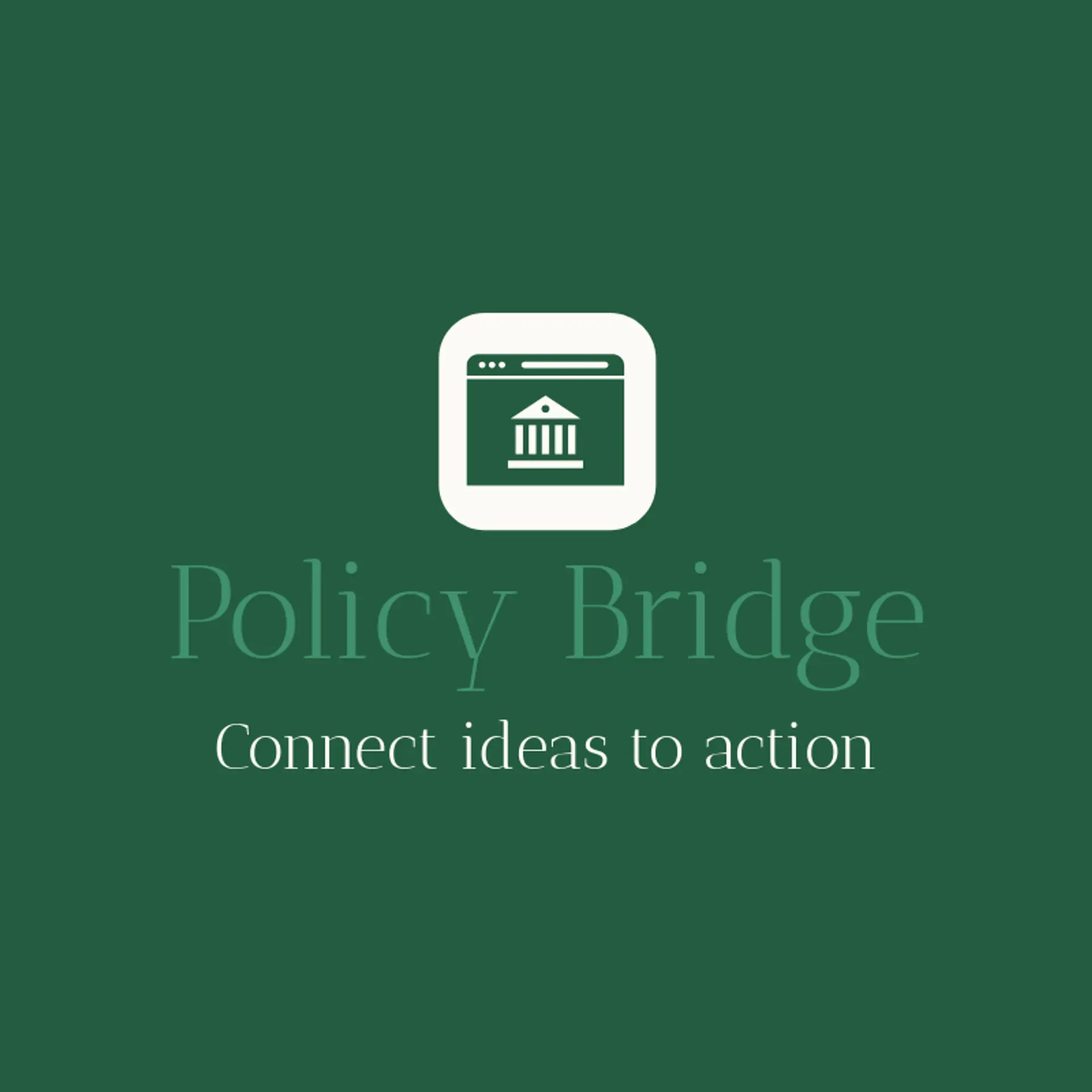 Policy Bridge logo for congress