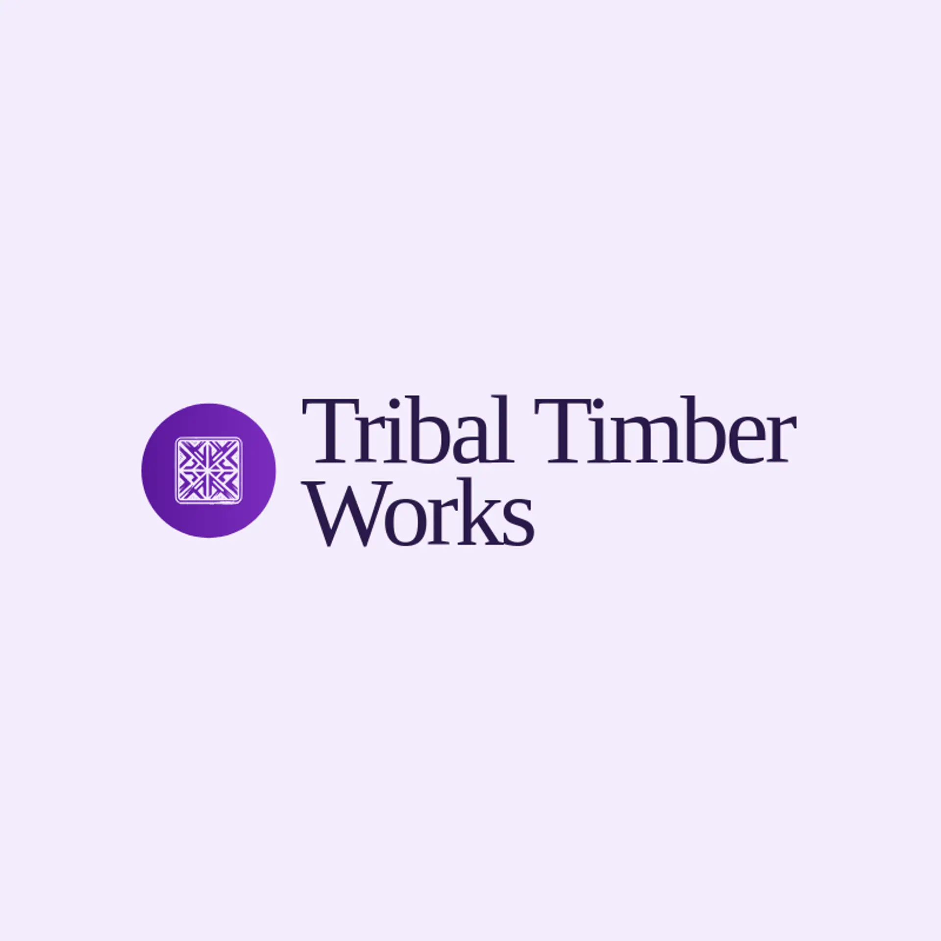 Tribal Timber Works logo for tribal