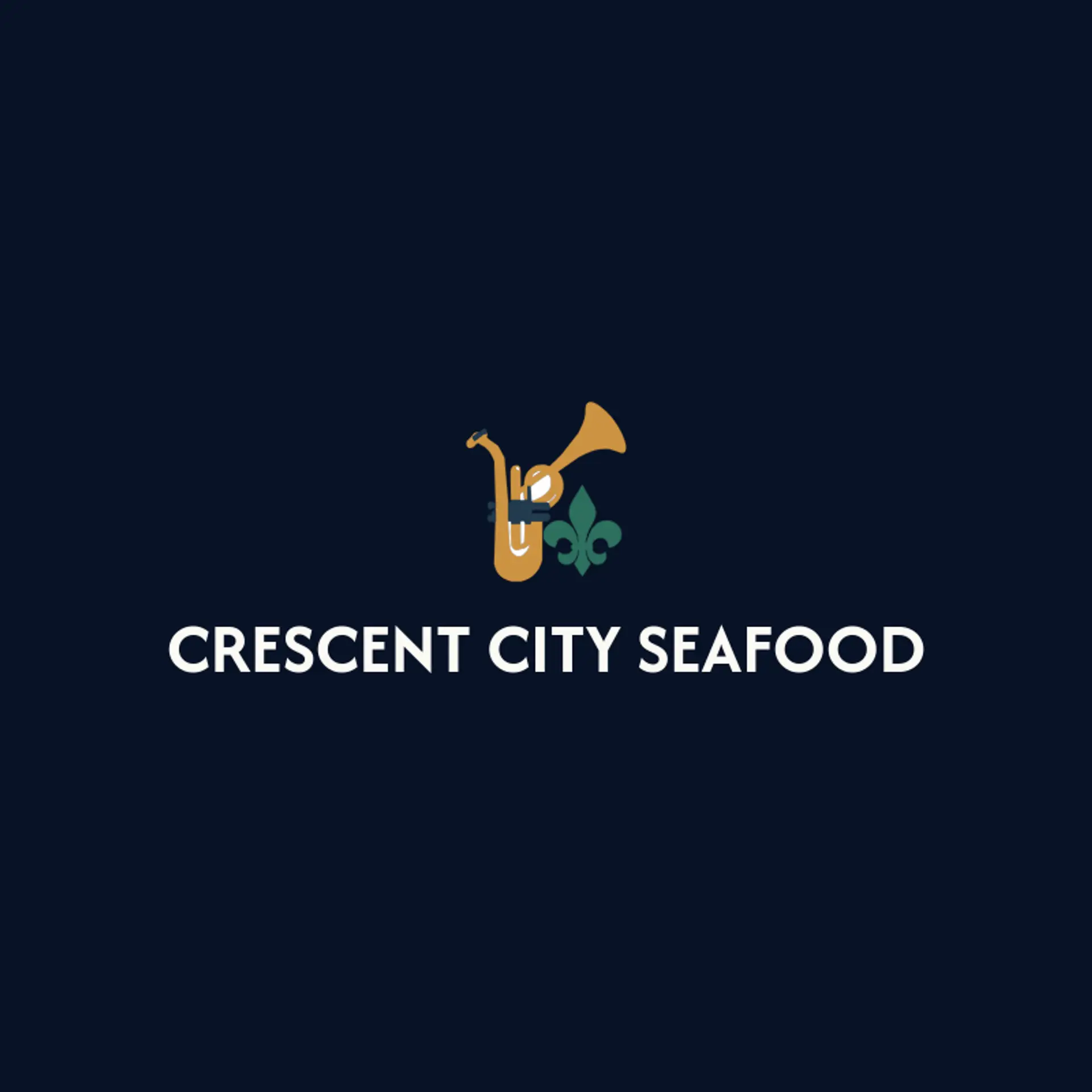 Crescent City Seafood logo for new orleans