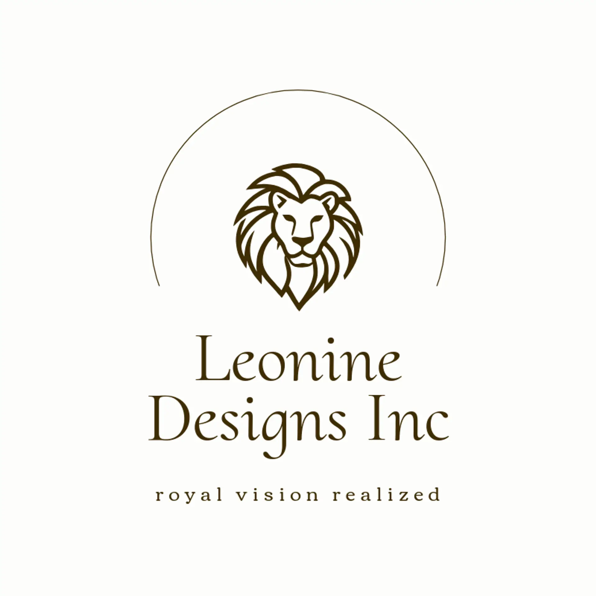 Leonine Designs Inc logo for lion