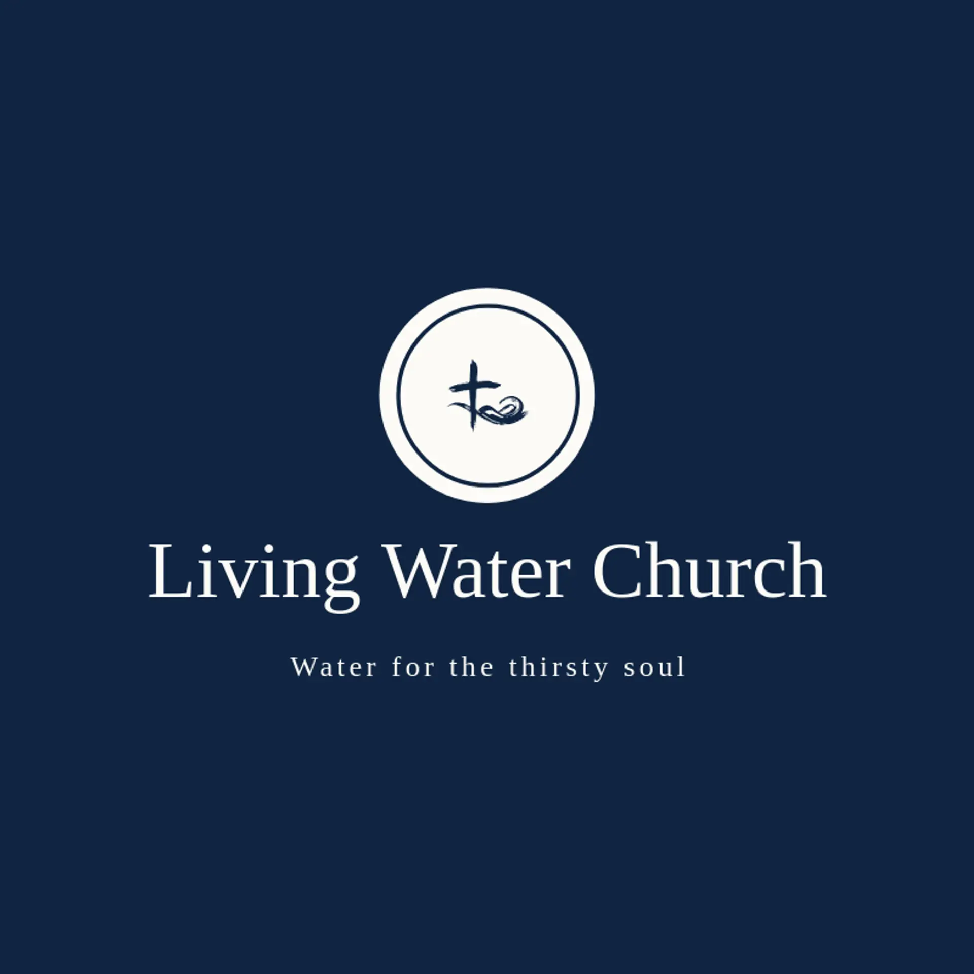 Living Water Church logo for christian