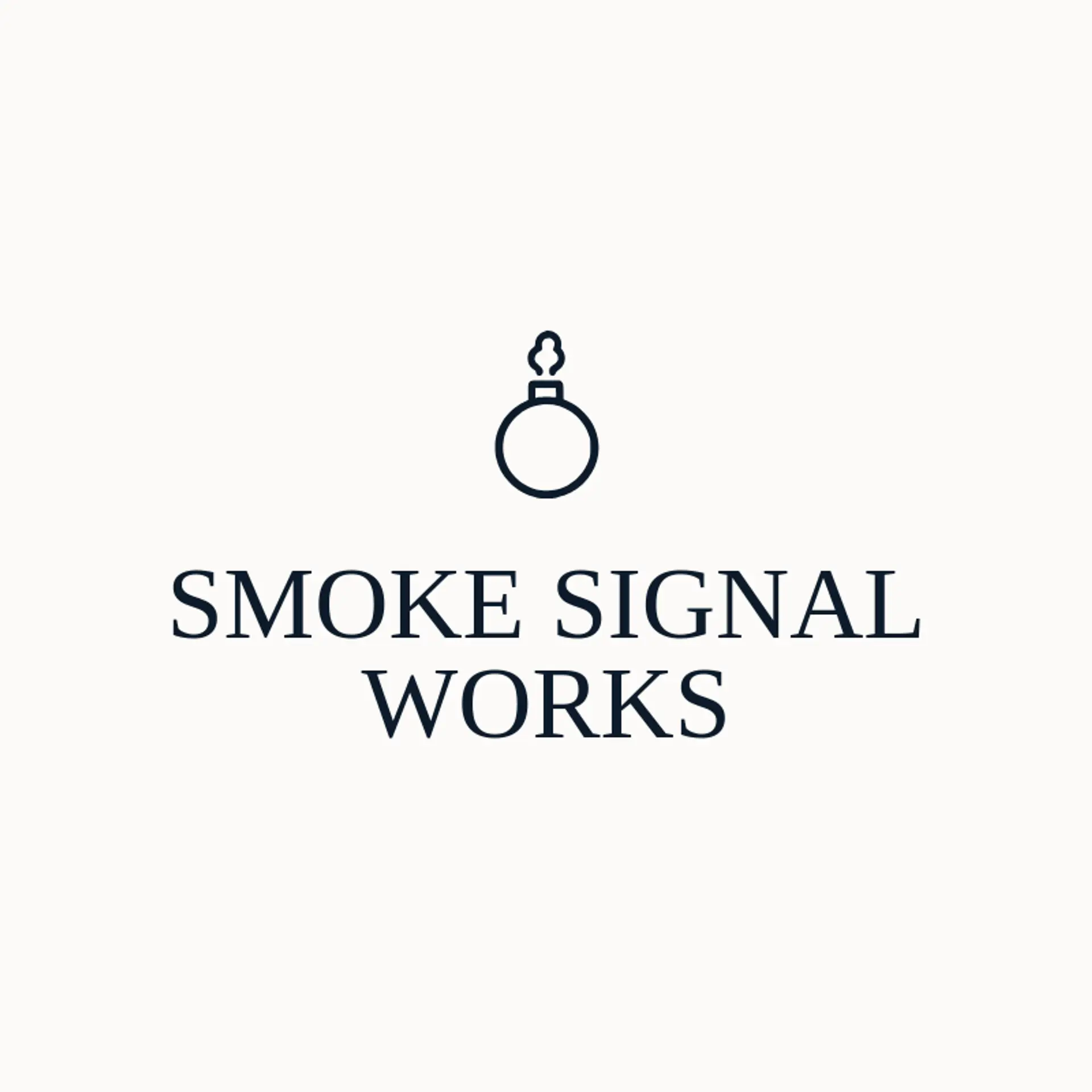 Smoke Signal Works logo for bomb