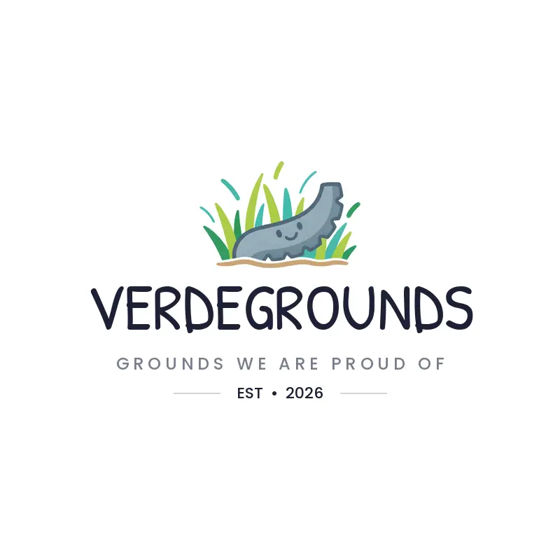 Lawn mower cutting grass logo