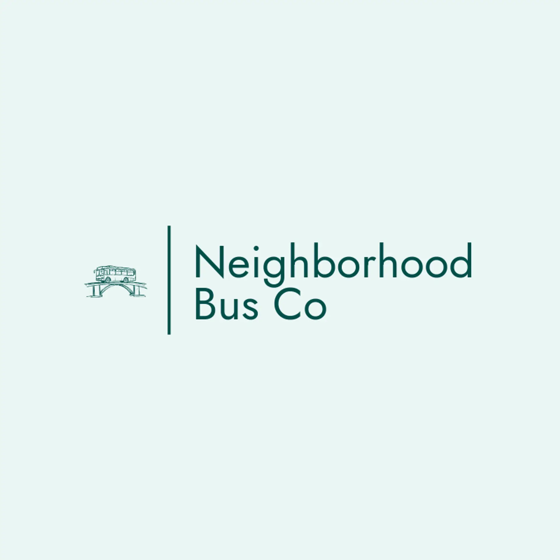 Neighborhood Bus Co logo for transport