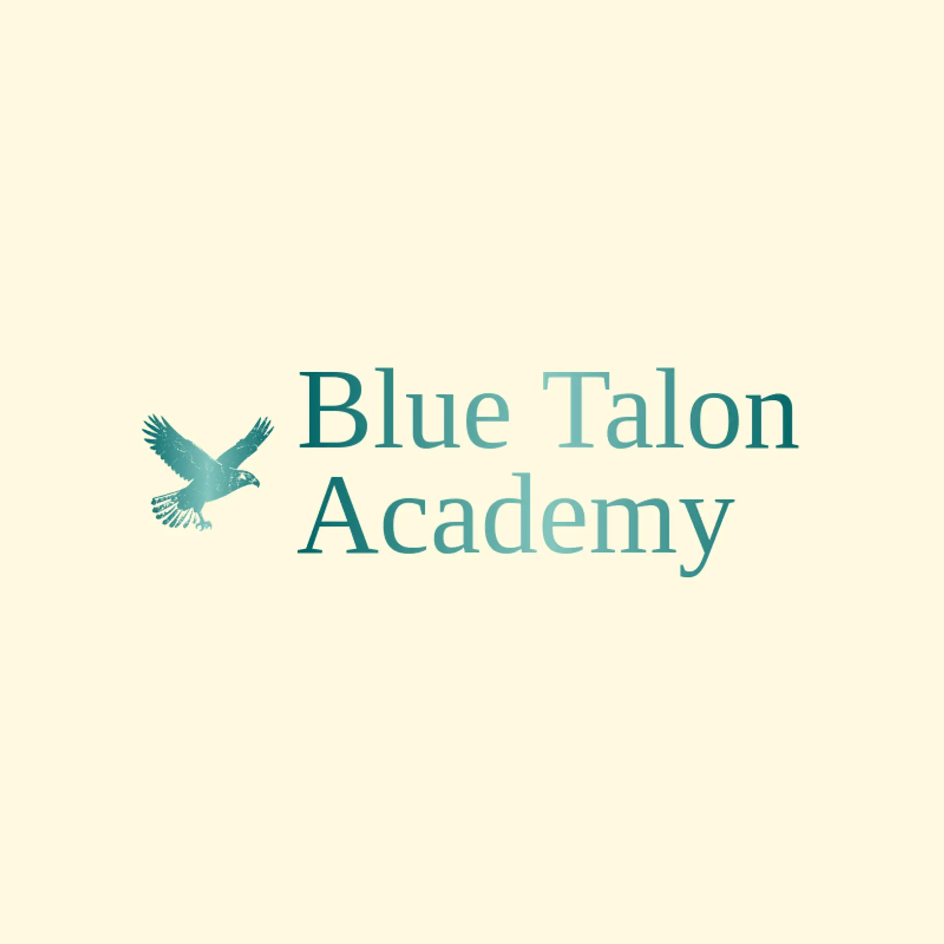 Blue Talon Academy logo for hawk